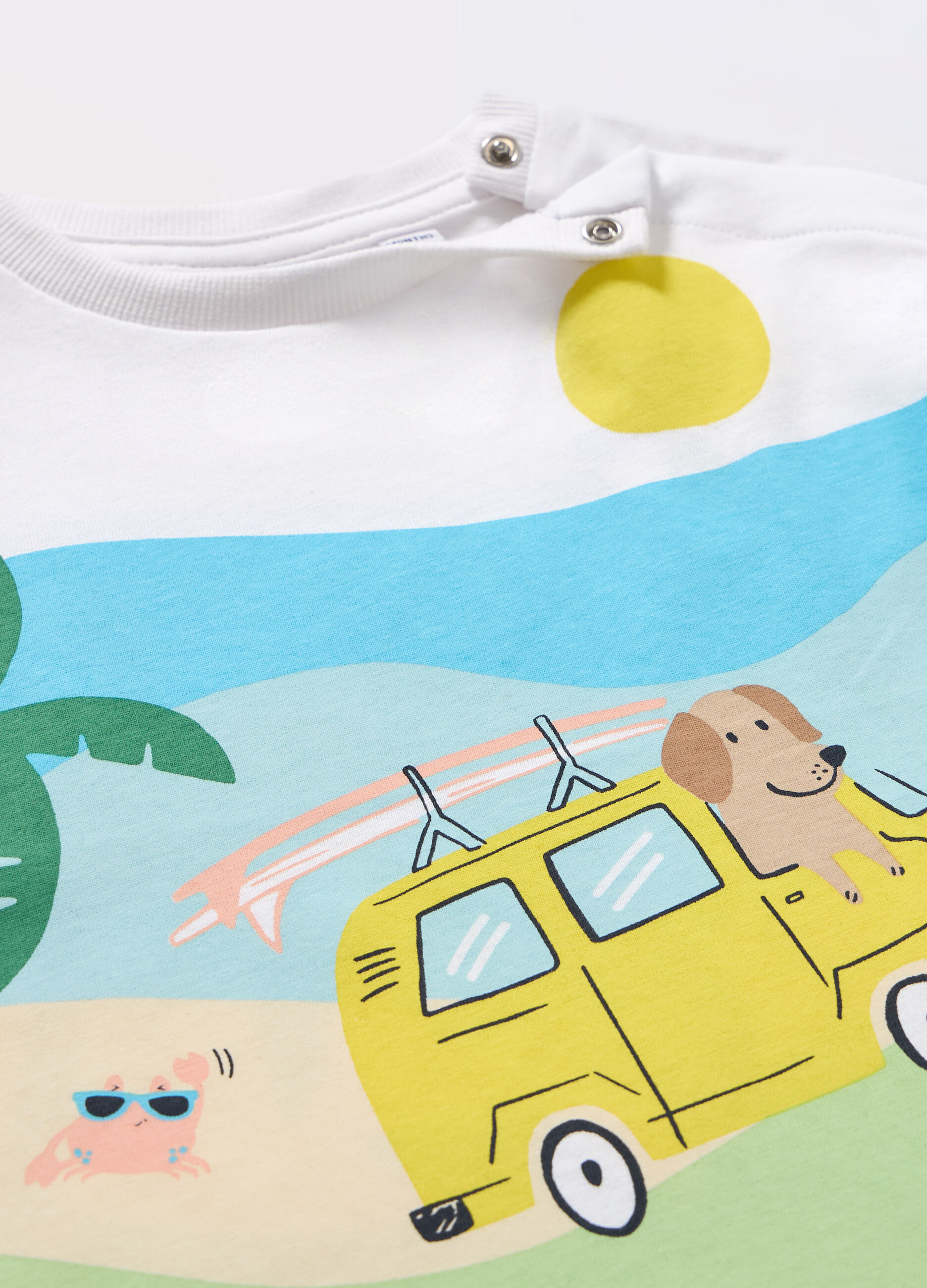 T-shirt in jersey di puro cotone neonato_1