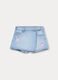 Gonna pantalone in denim misto cotone bambina_0