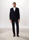 Blazer in tessuto stretch gessato uomo_0