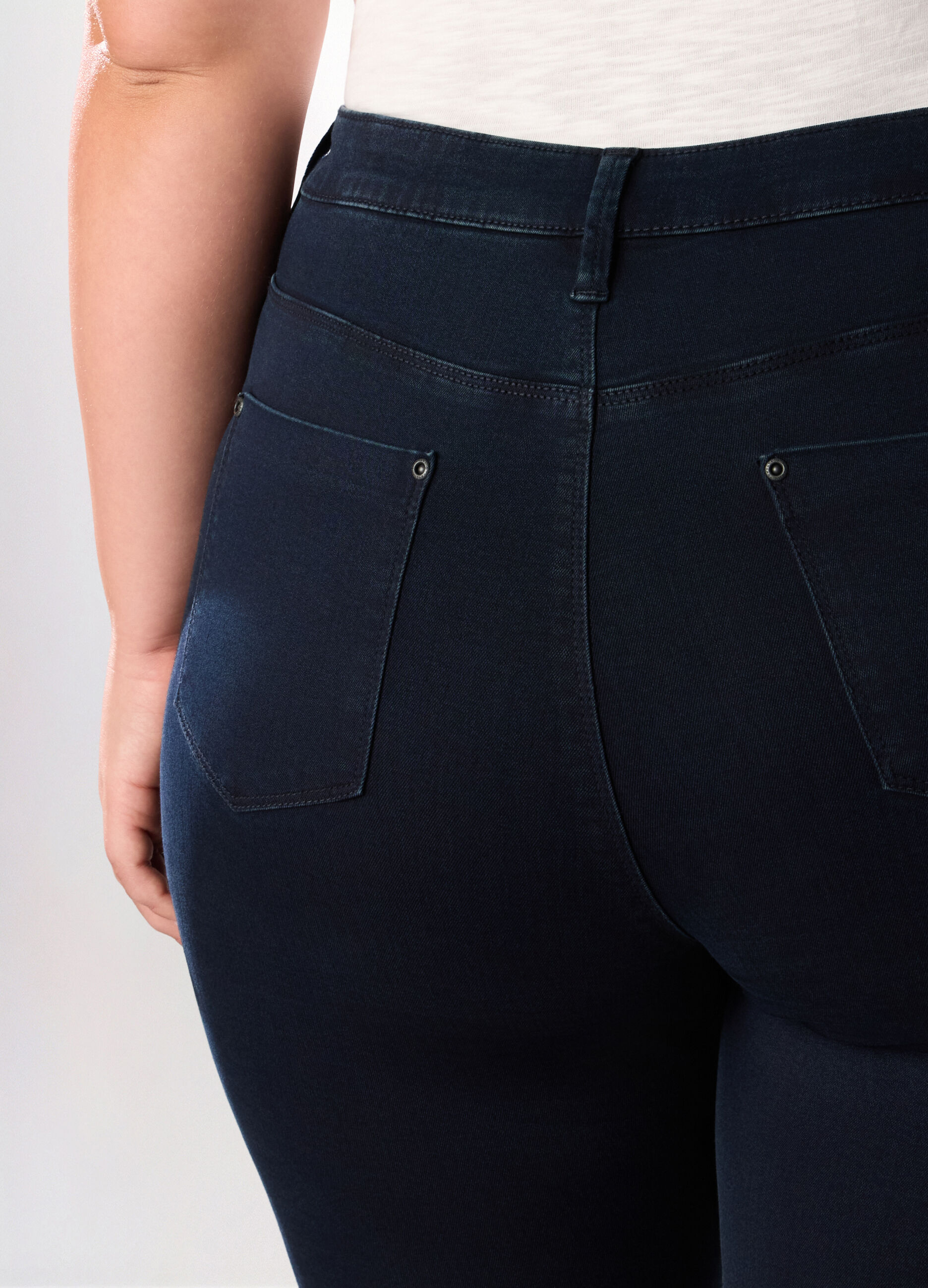 Jeans skinny fit in denim stretch donna curvy_2