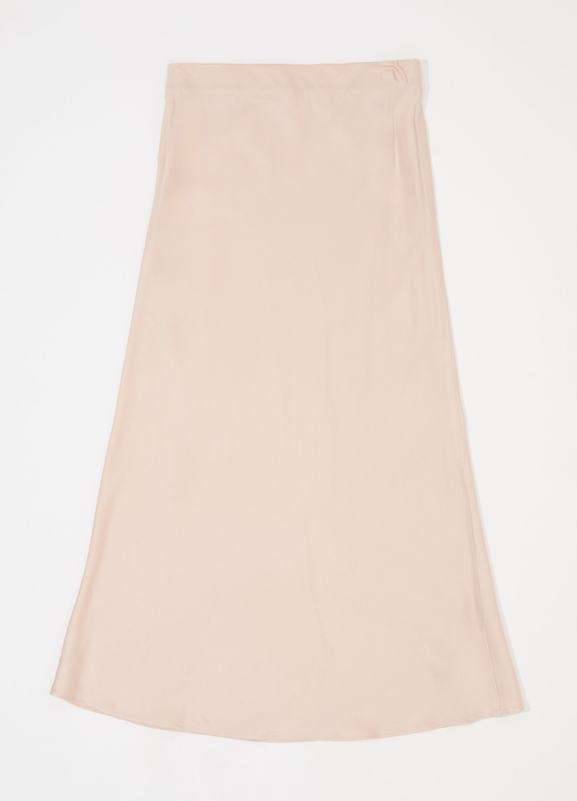 Gonna a tubino lunga in viscosa satin donna_5