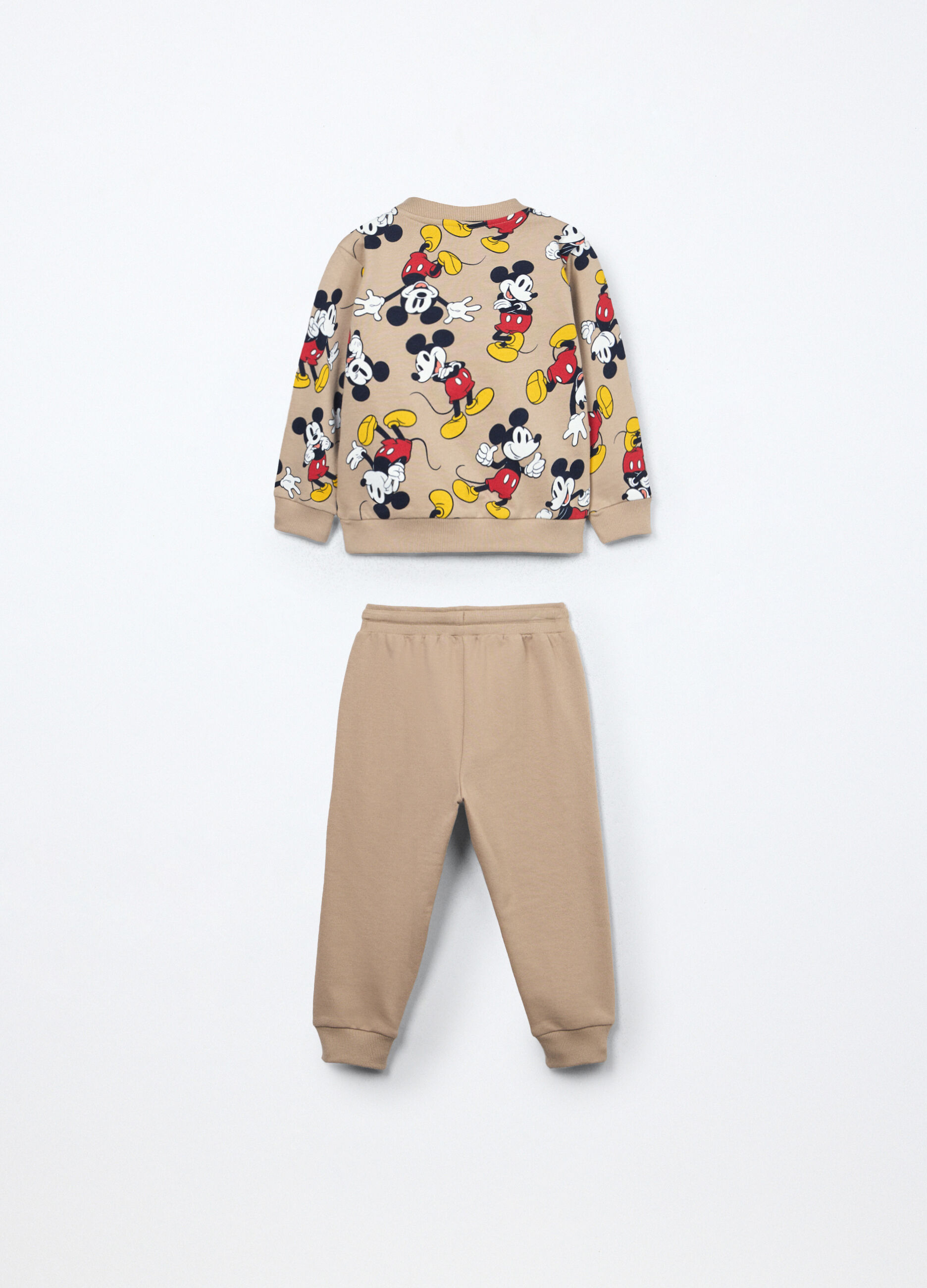 Jogging set in french terry di puro cotone neonato_1