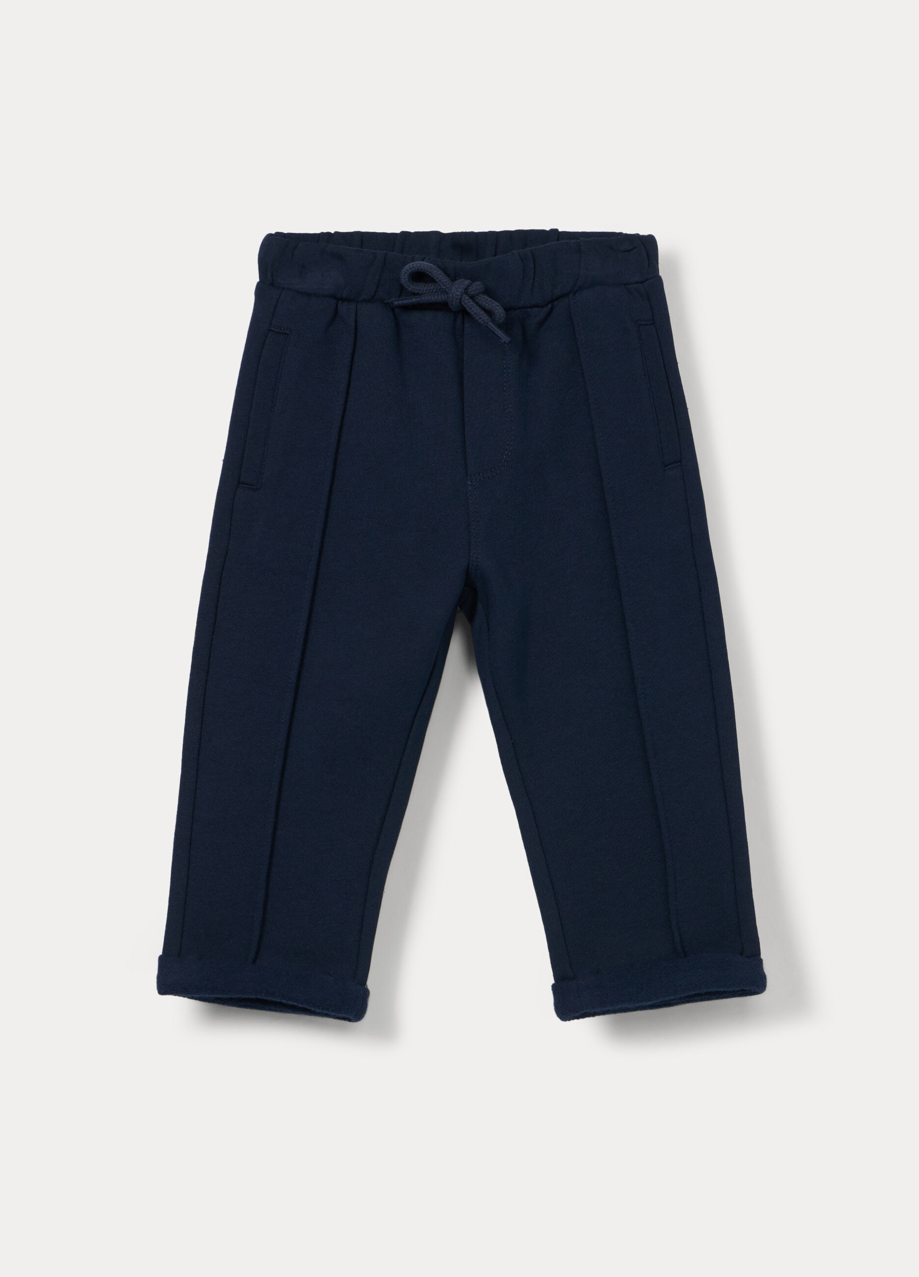 Pantaloni in french terry di puro cotone bimbo_0