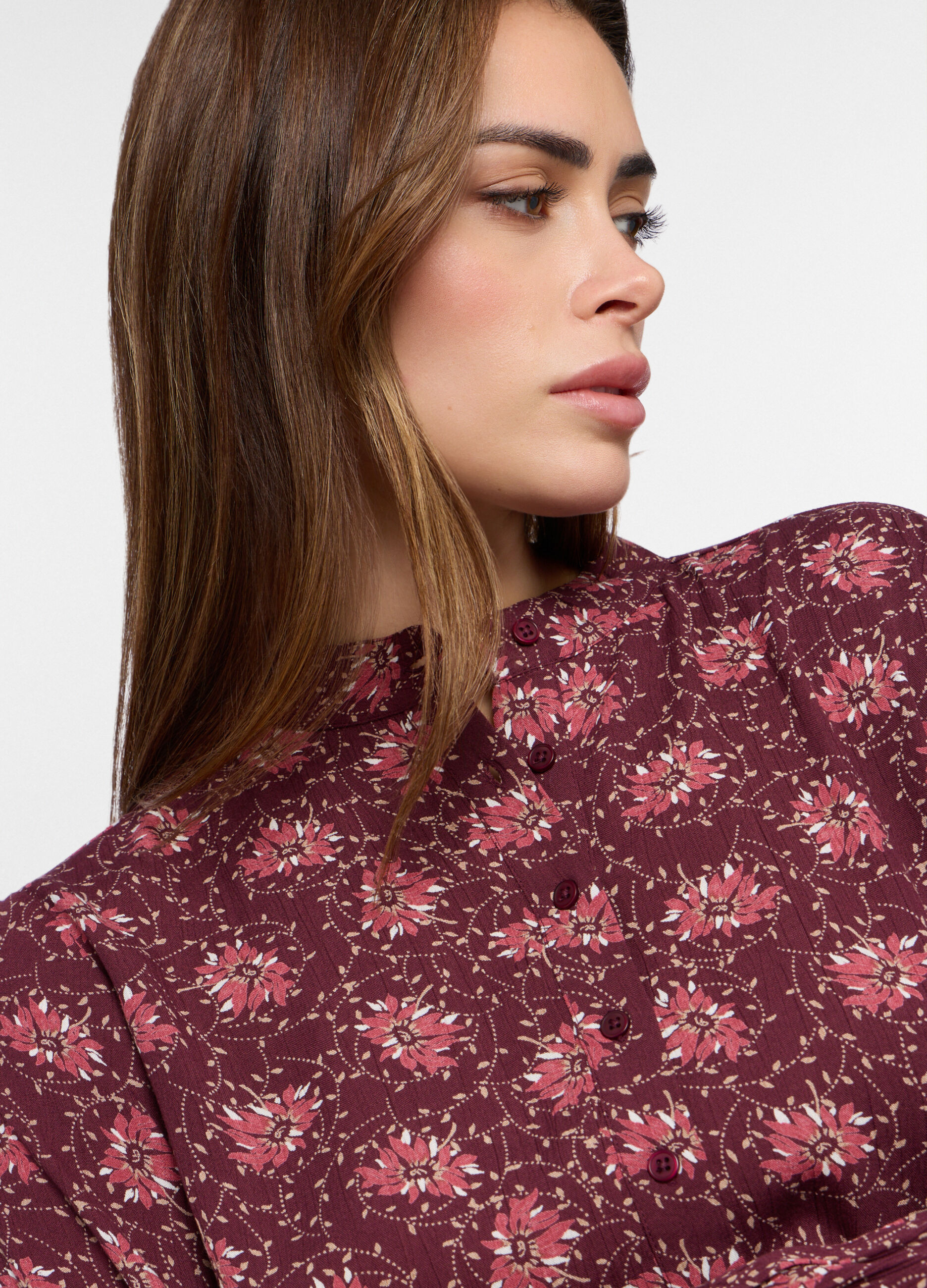 Blusa in pura viscosa crepe donna_2