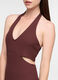 Abito lungo Fitted in costina misto viscosa donna_2