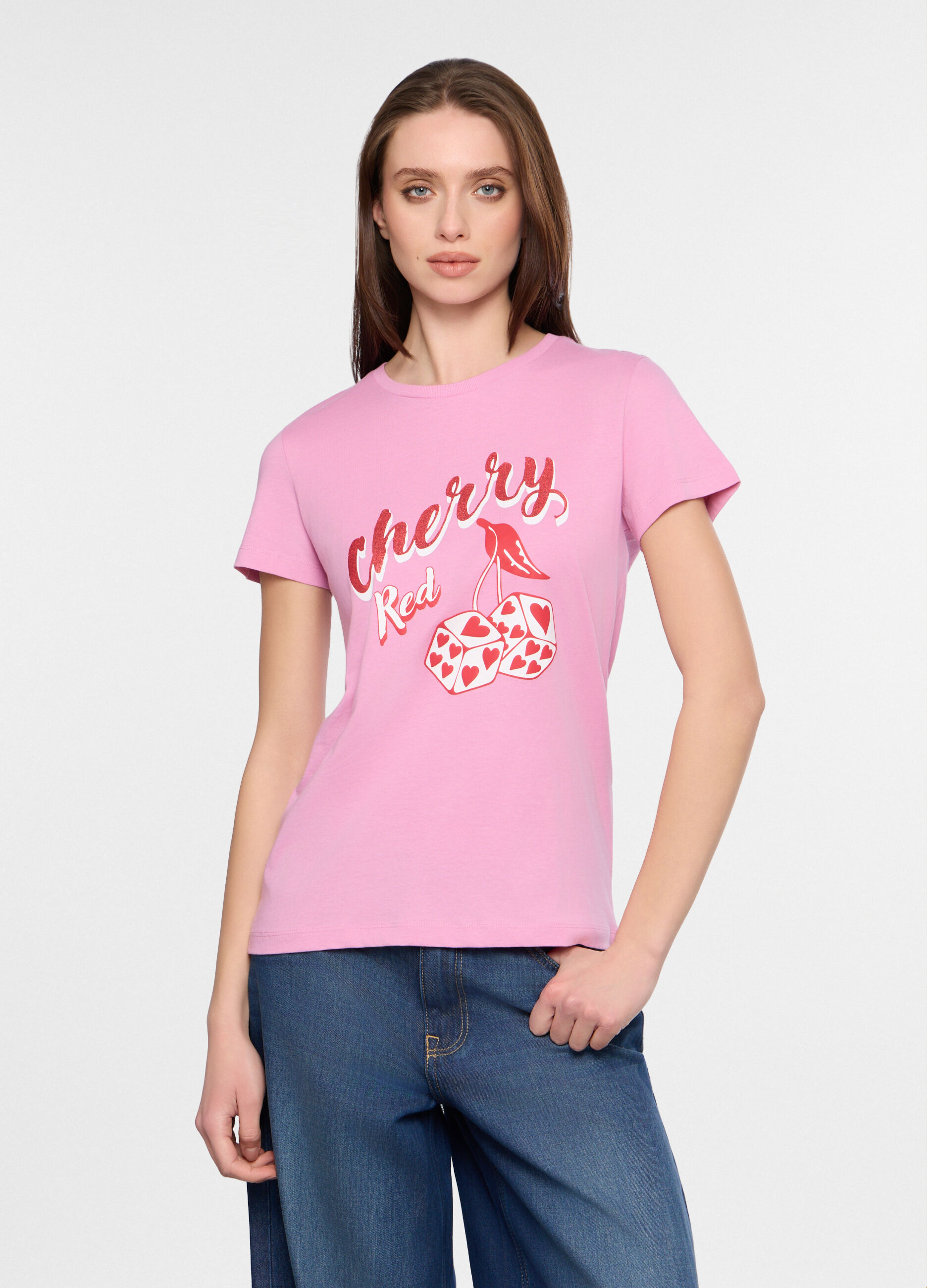 T-shirt girocollo donna_0