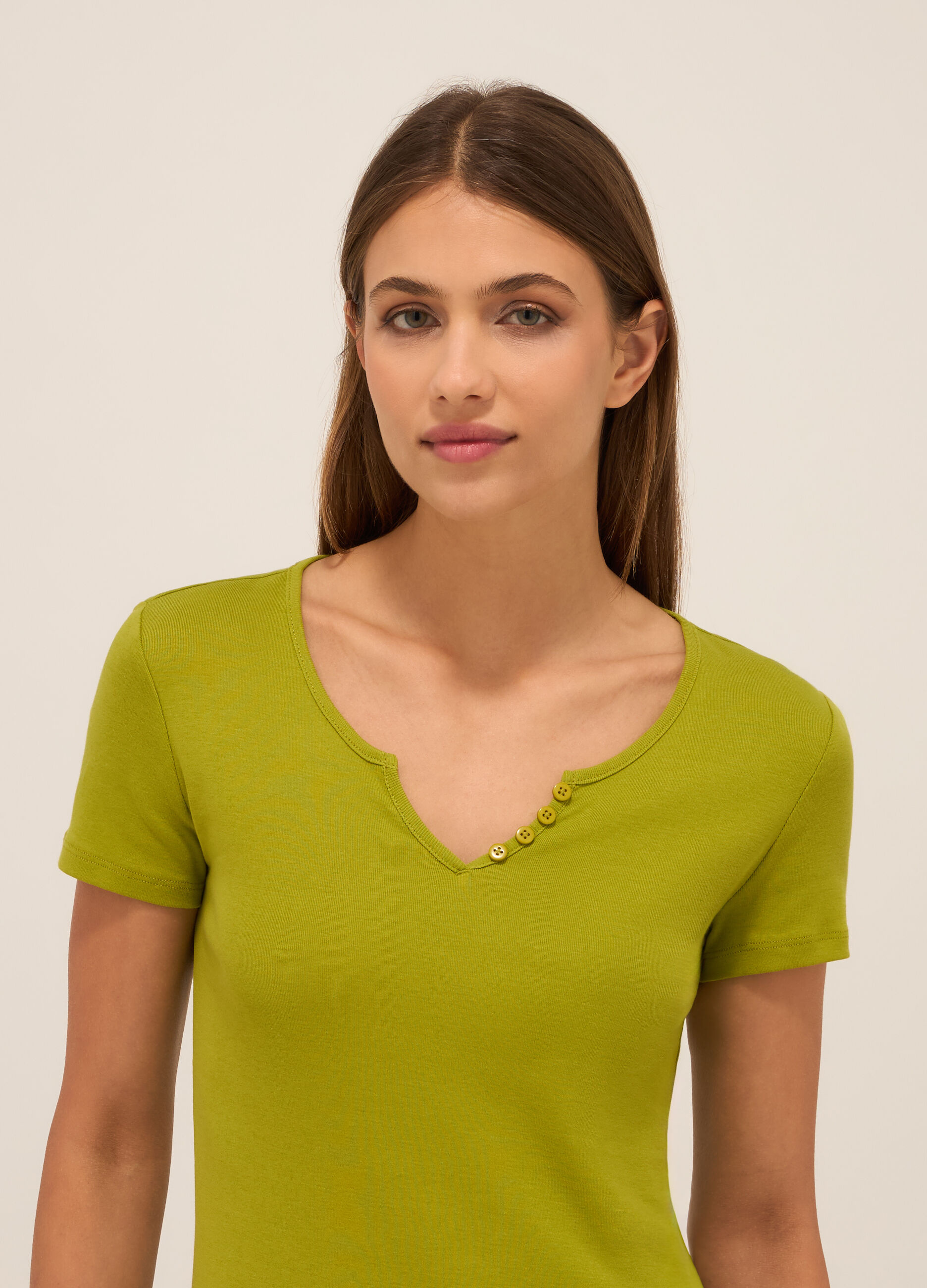 T-shirt in puro cotone donna_2