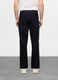 Pantalone regular fit in twill di cotone blu uomo_2