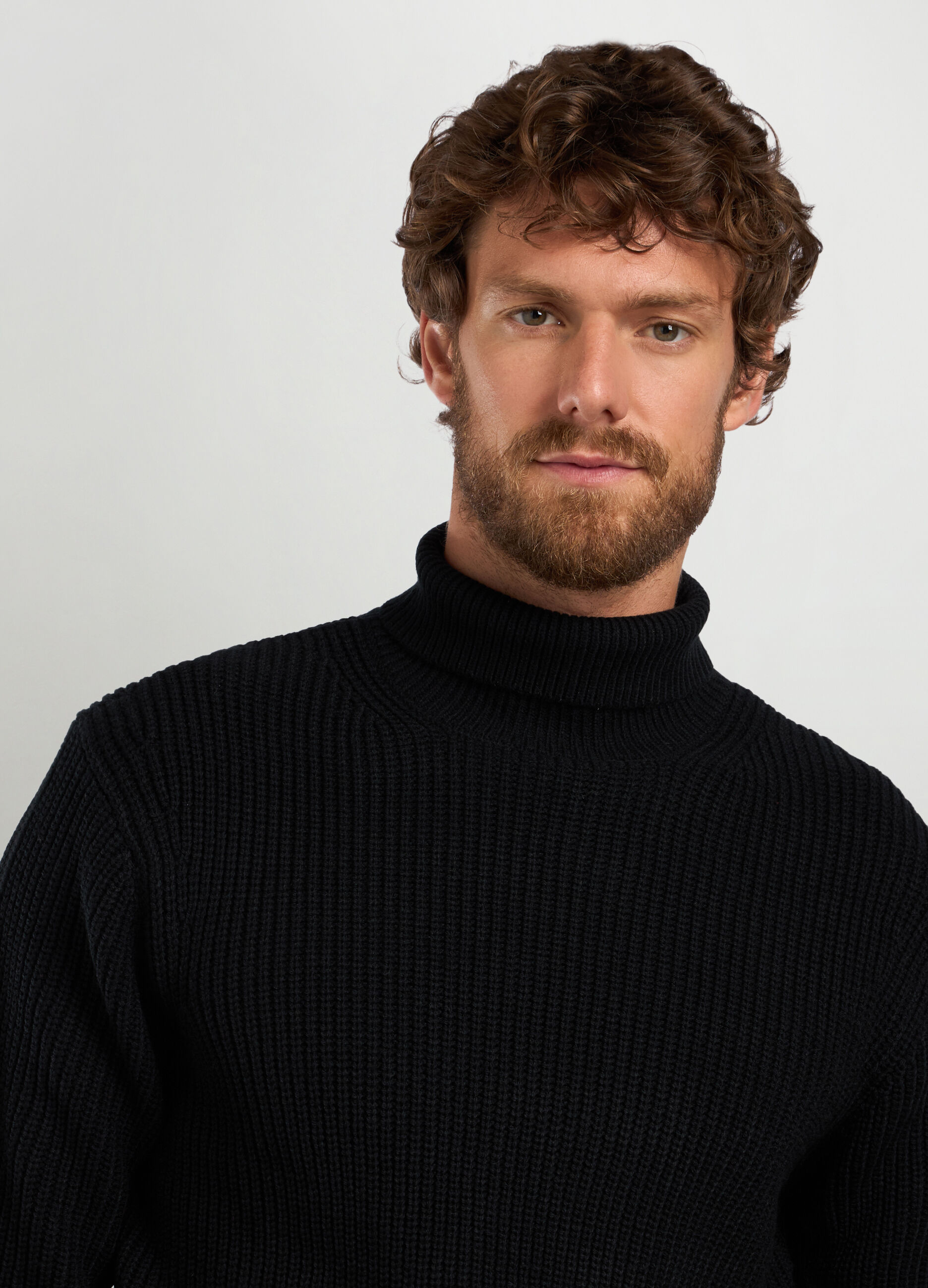 Maglione collo alto costa inglese uomo