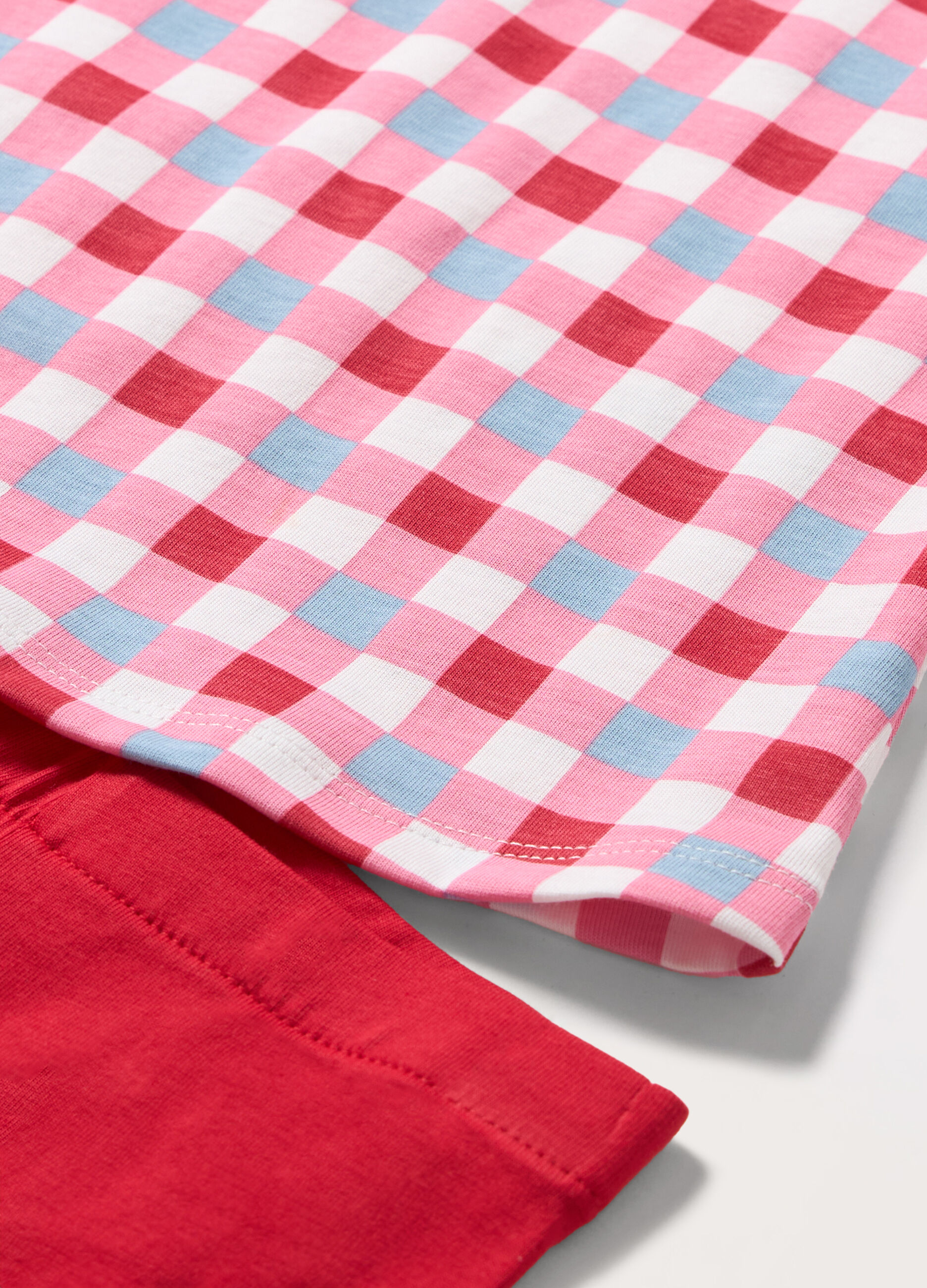 Jogging set in jersey di cotone stretch neonata_1