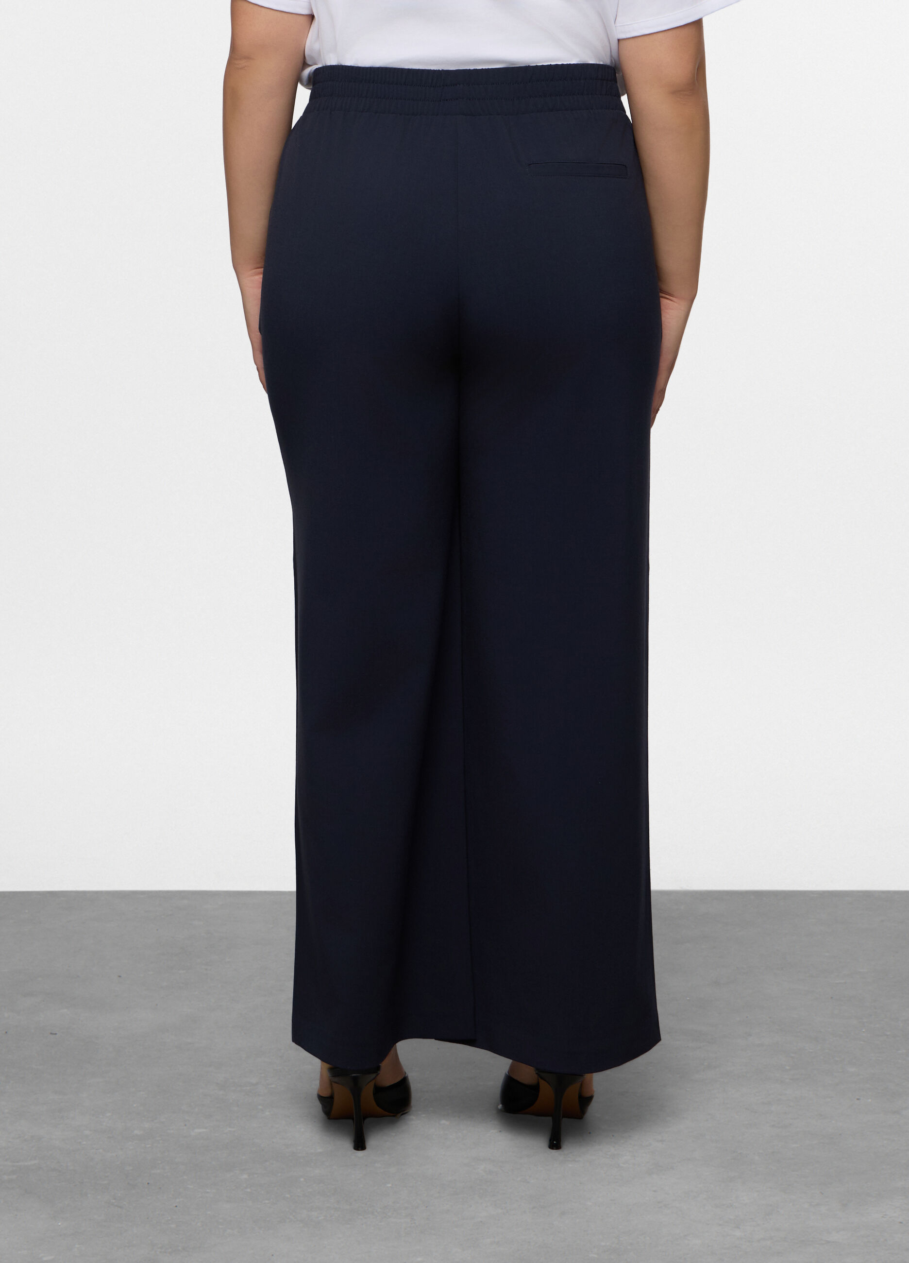 Pantaloni Fit Regular in poli viscosa donna curvy_1