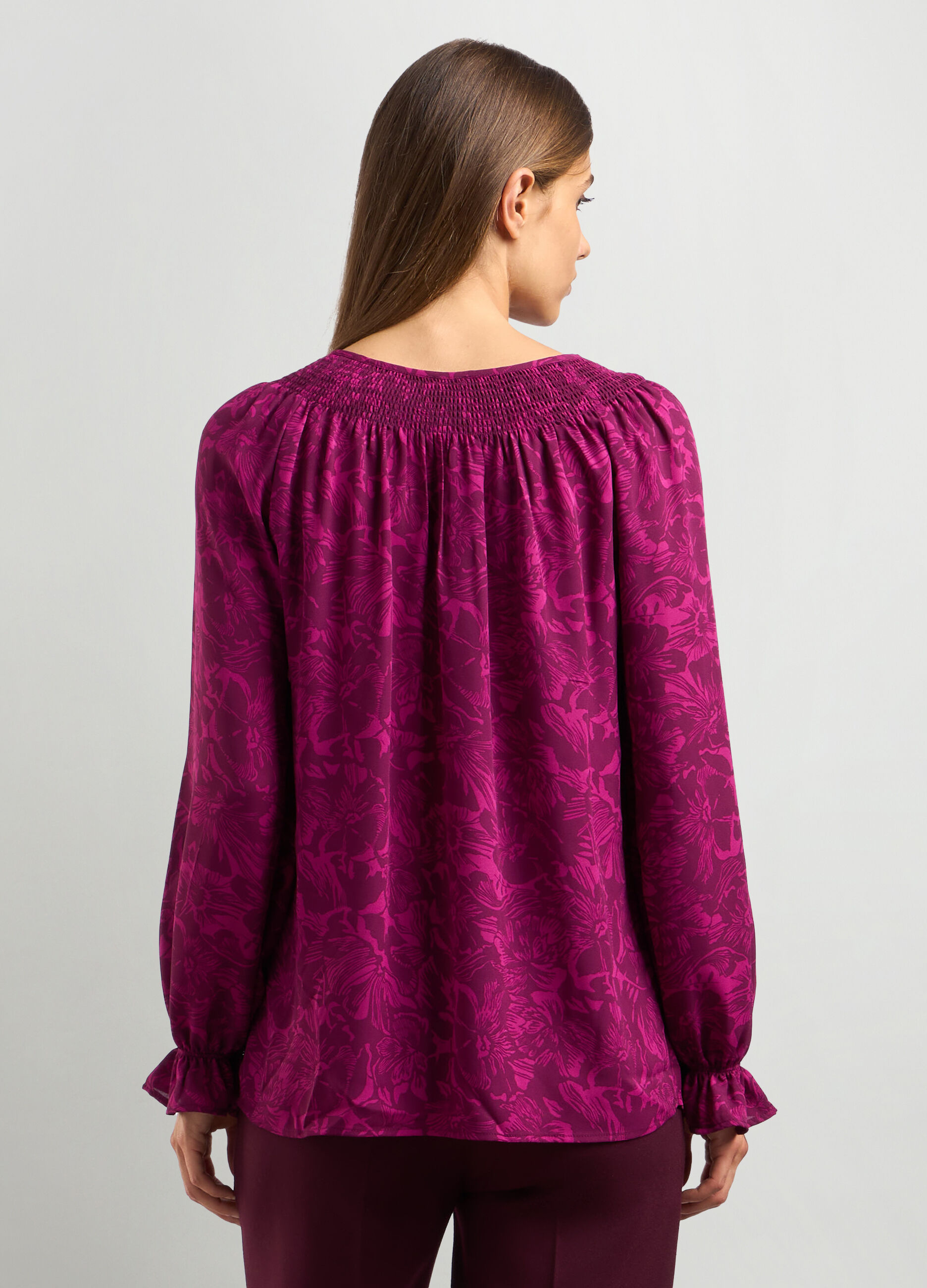 Blusa con stampa donna_1