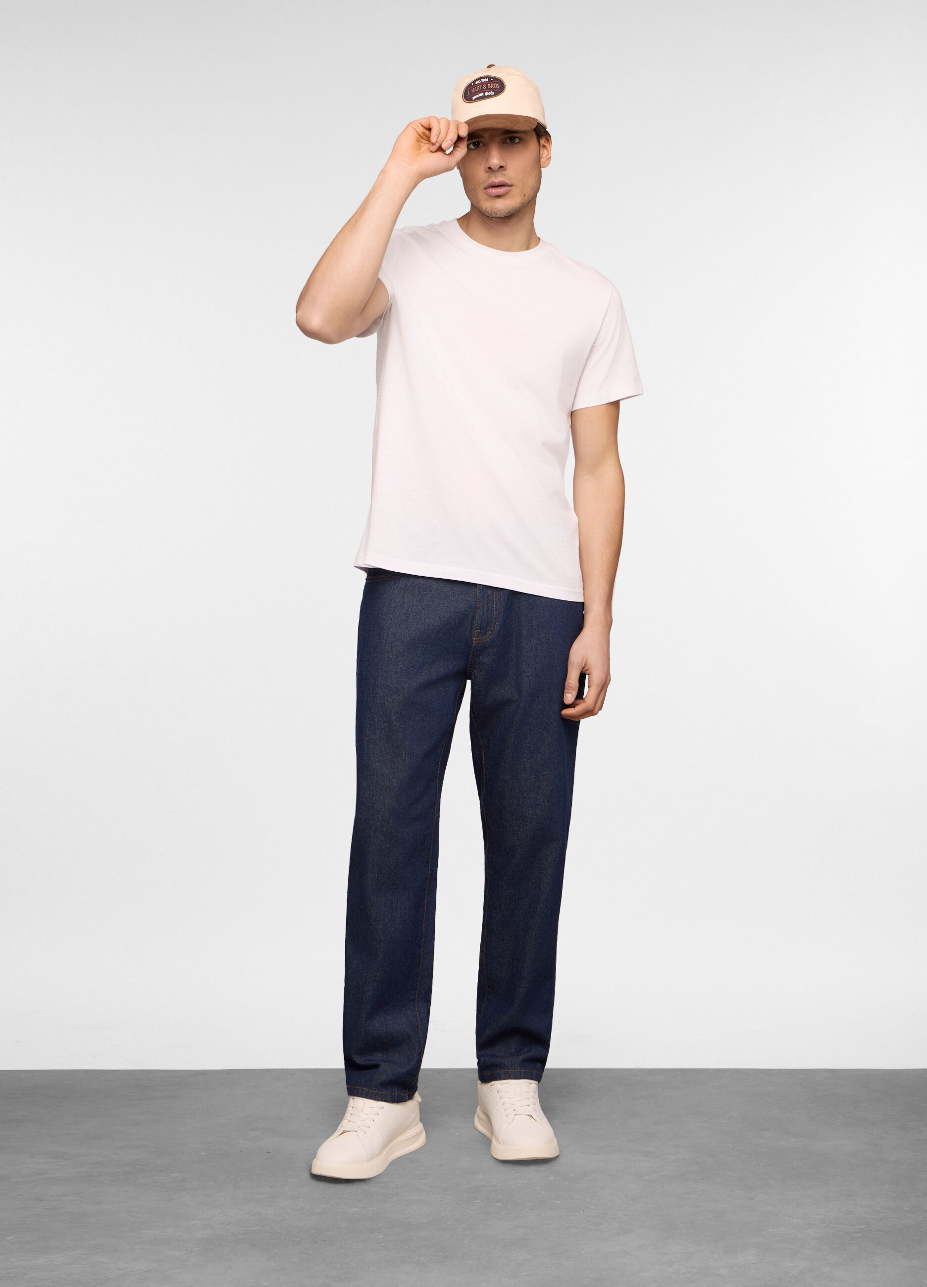 Jeans 5 tasche regular fit in denim uomo_0