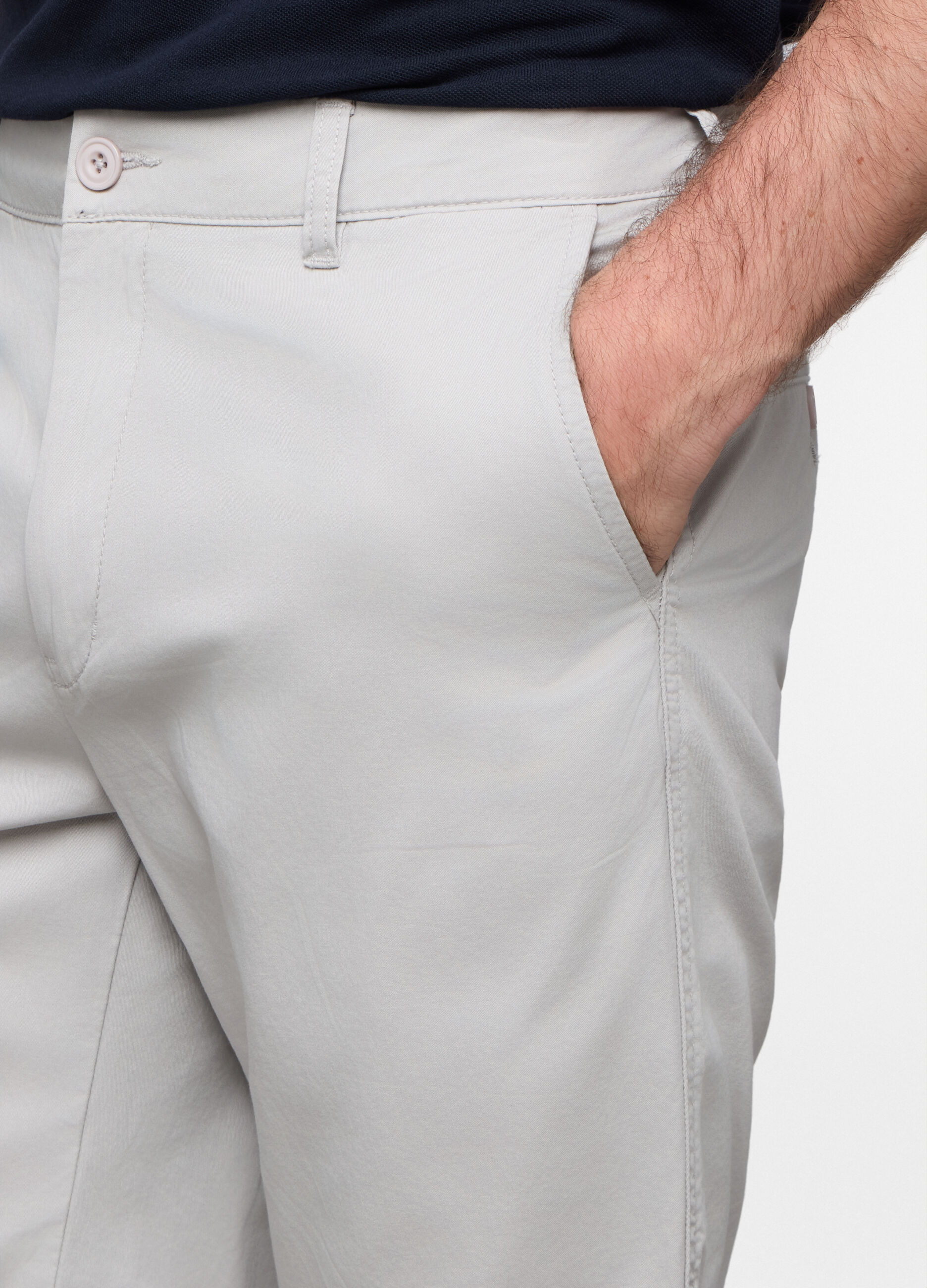 Bermuda in twill di cotone uomo_2
