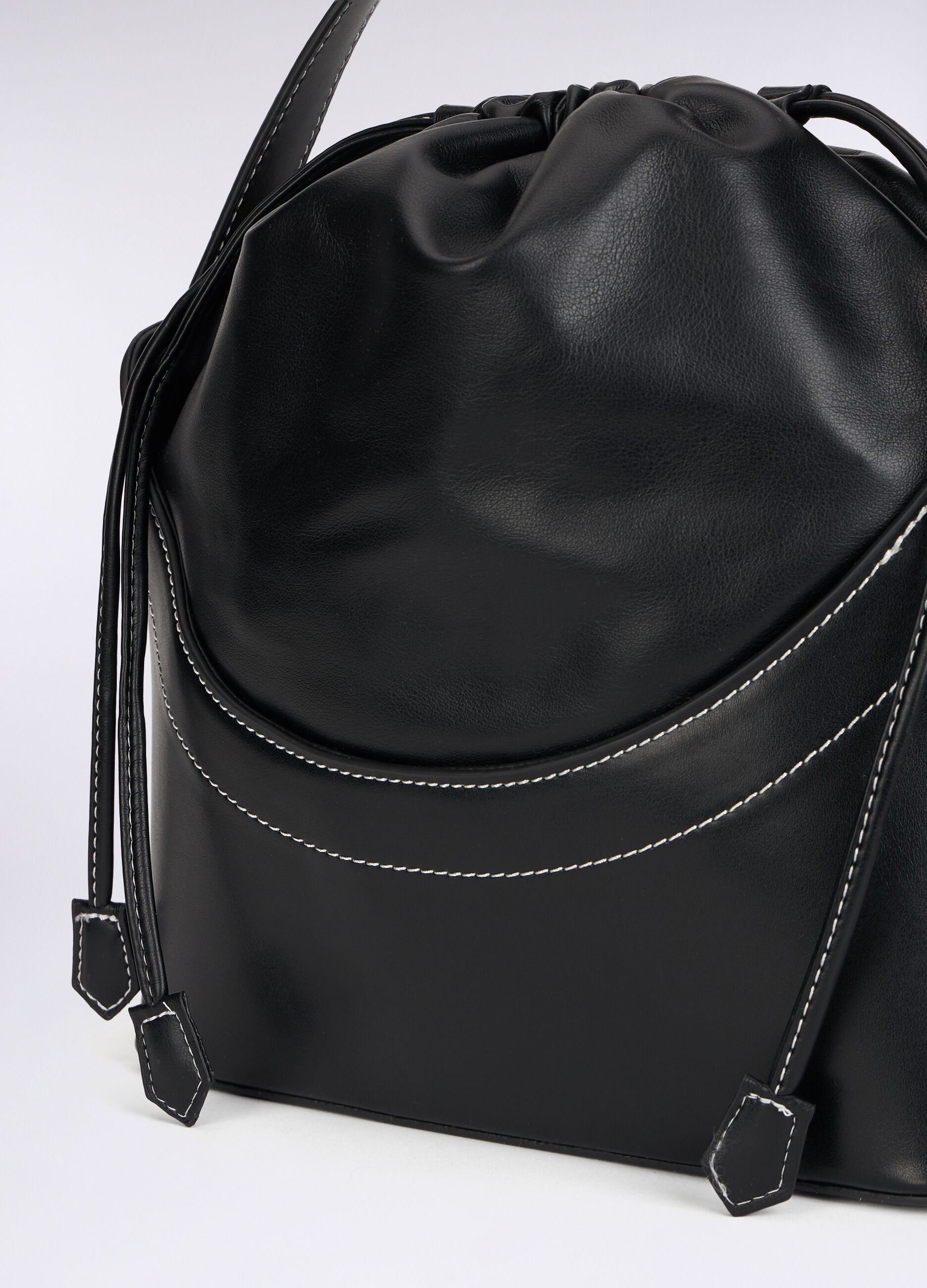 Borsa in eco pelle a secchiello donna_1