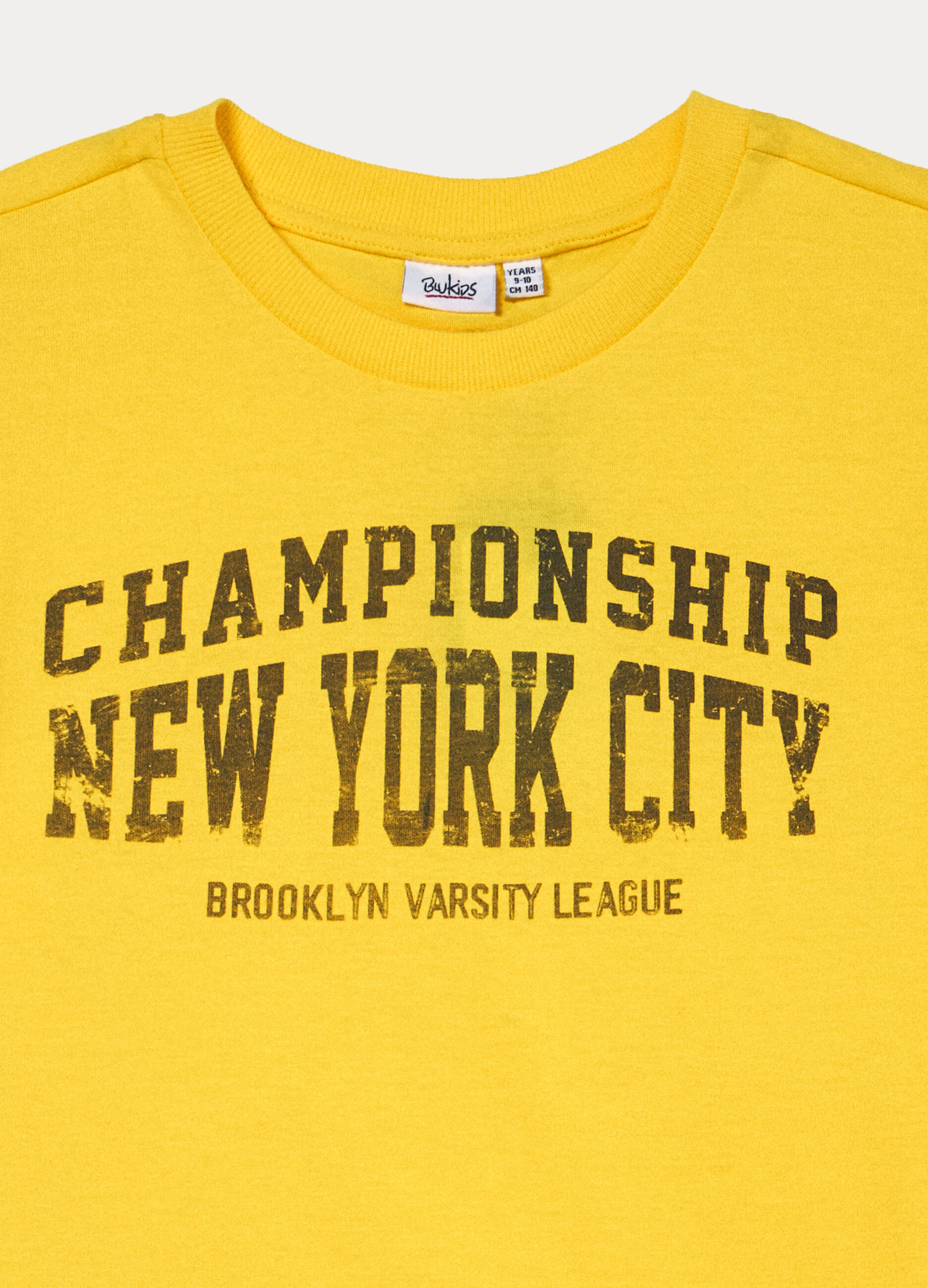 T-shirt girocollo in jersey di puro cotone ragazzo_2