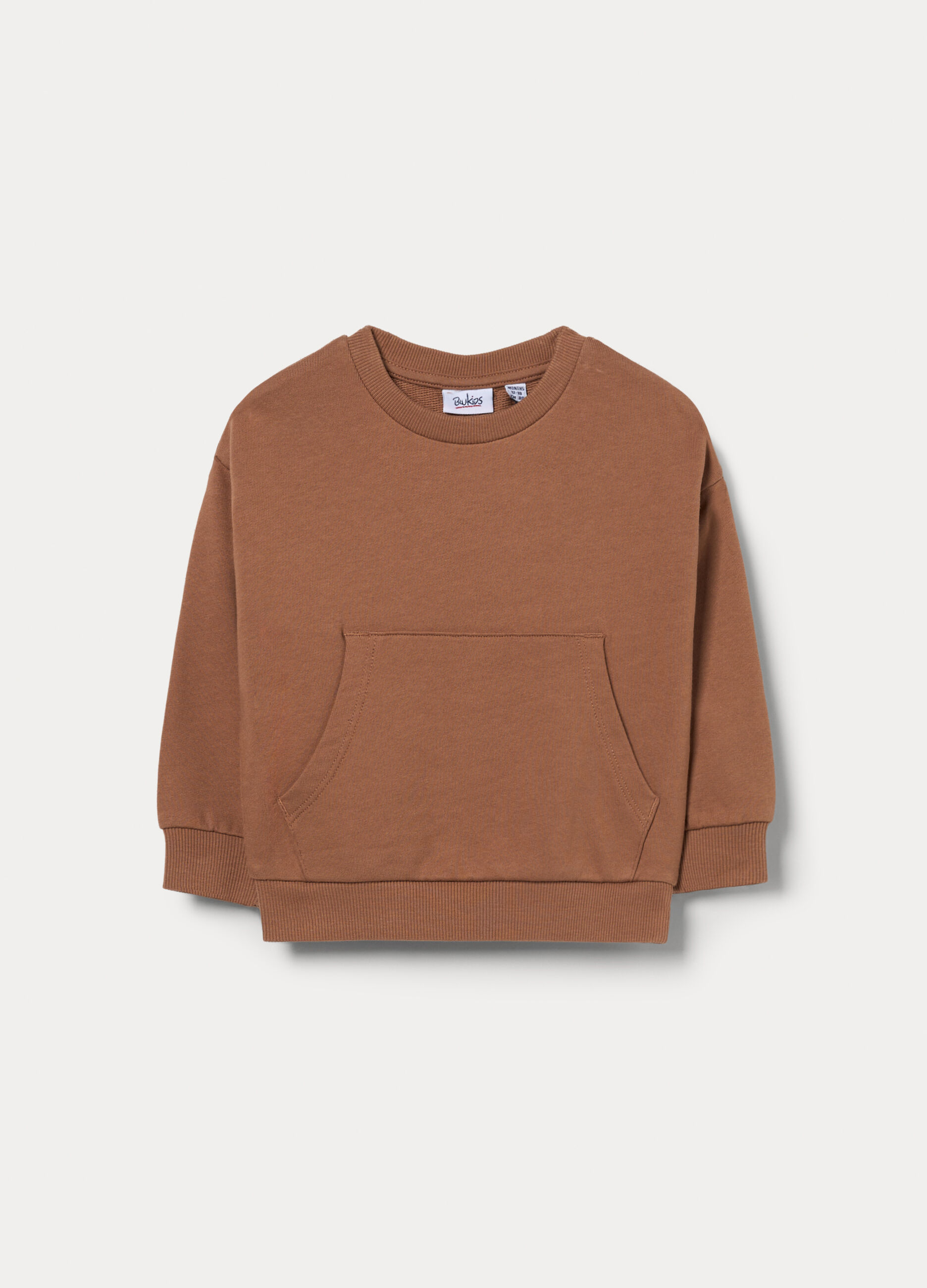 Felpa in french terry di puro cotone bimbo_0