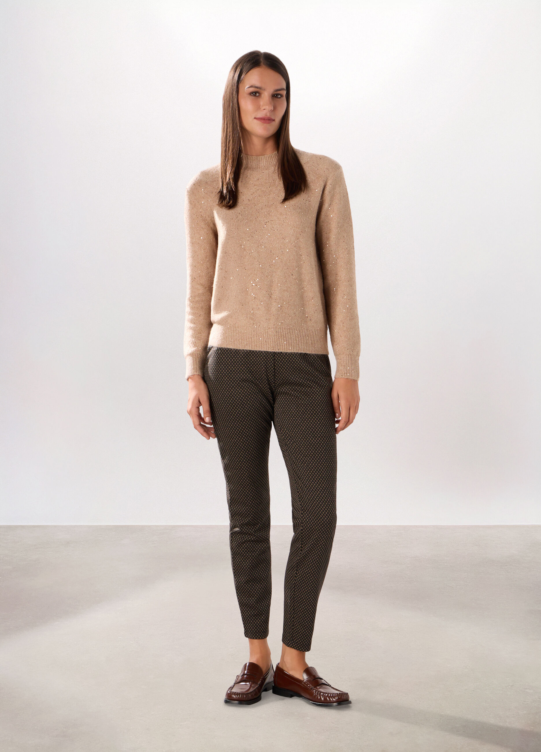 Pantaloni misto viscosa donna_0
