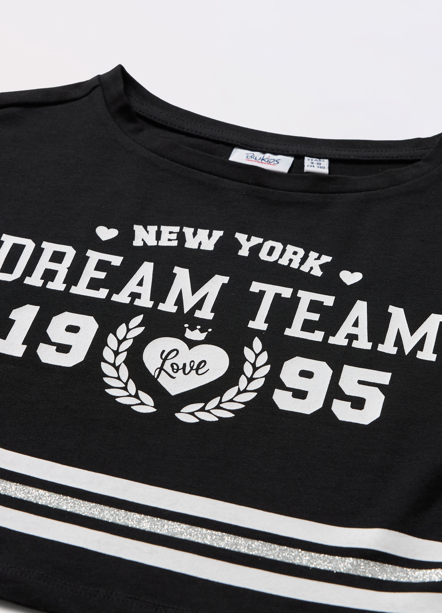 T-shirt in jersey di cotone stretch ragazza_1
