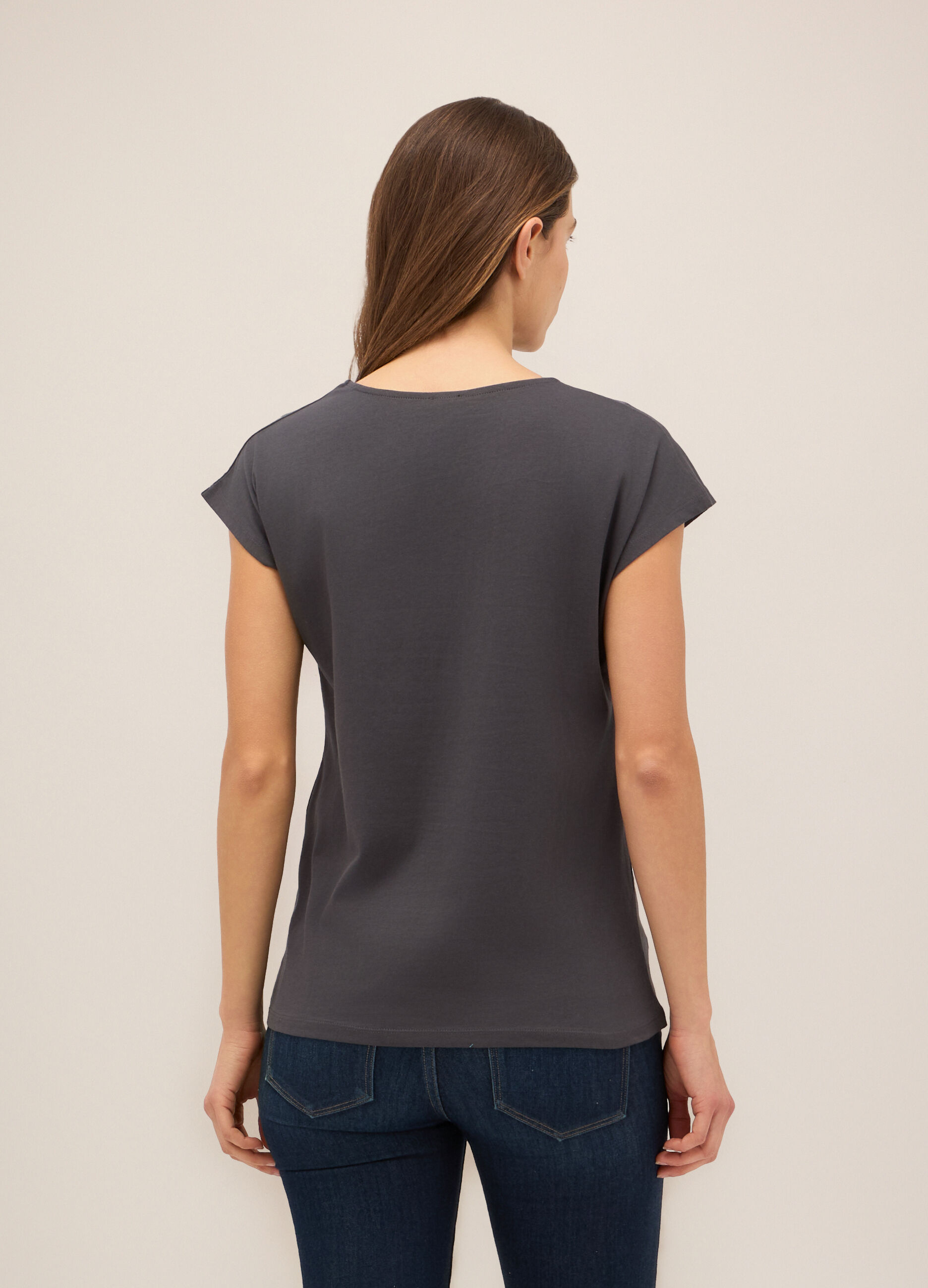 T-shirt in puro cotone donna_1