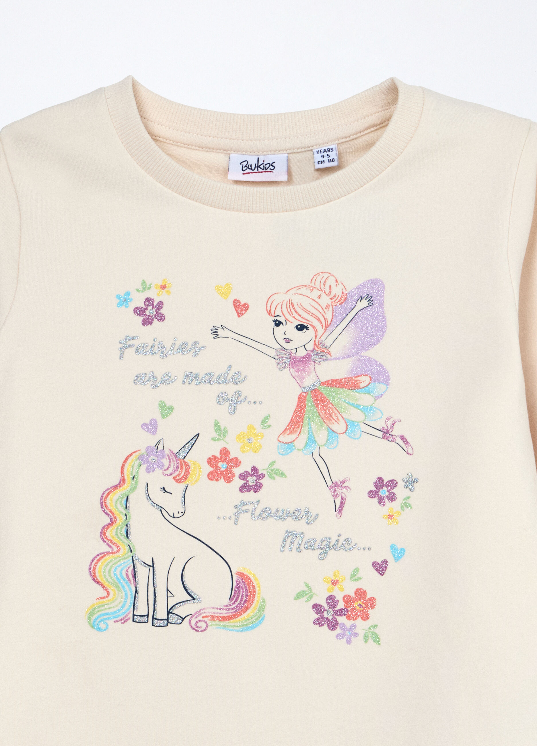 Jogging set in french terry di cotone stretch bambina_2