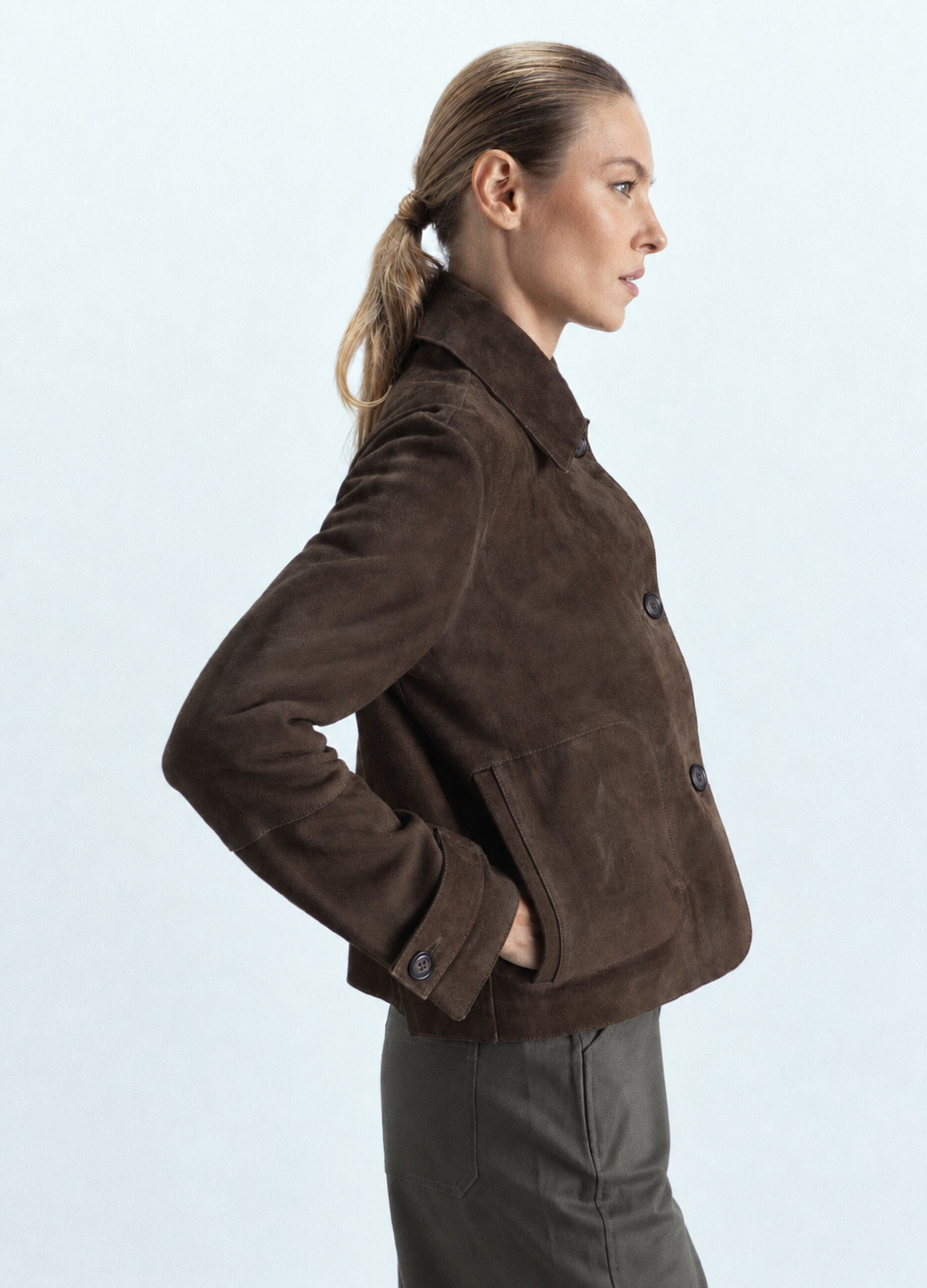 Trench in pura pelle di capra donna_2