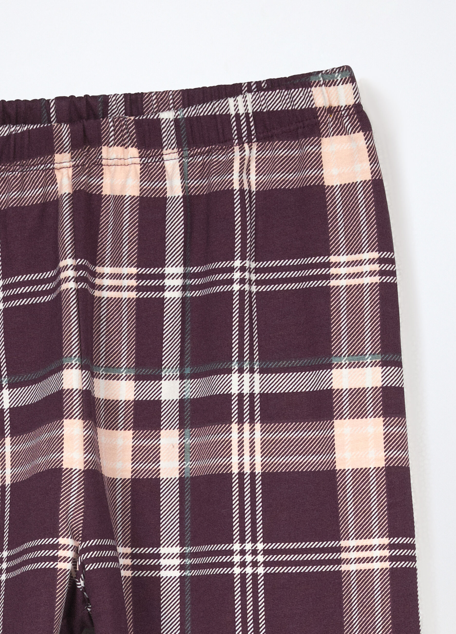 Set pigiama lungo in puro cotone fleece ragazza_3