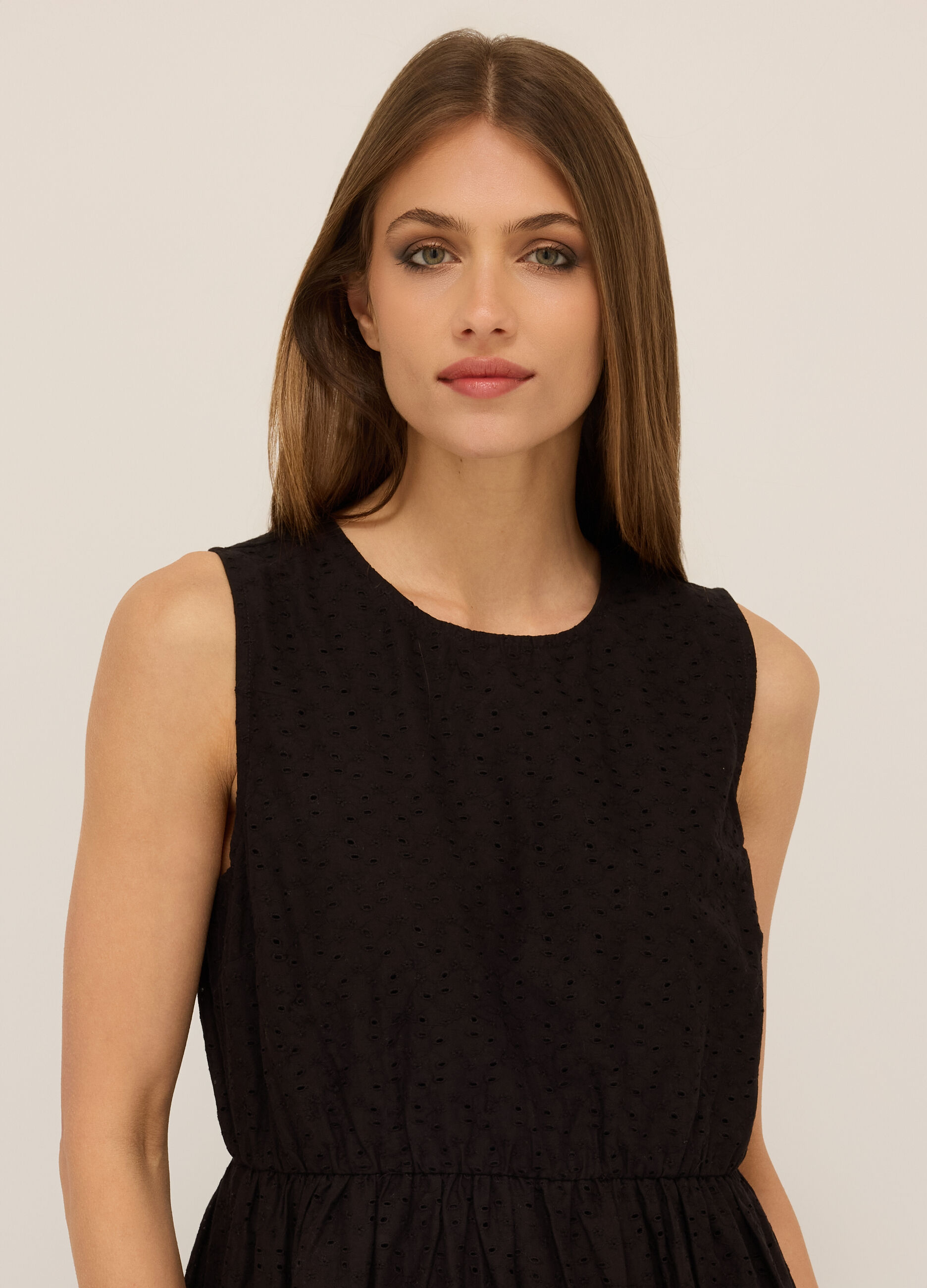 Abito lungo in puro cotone donna_2