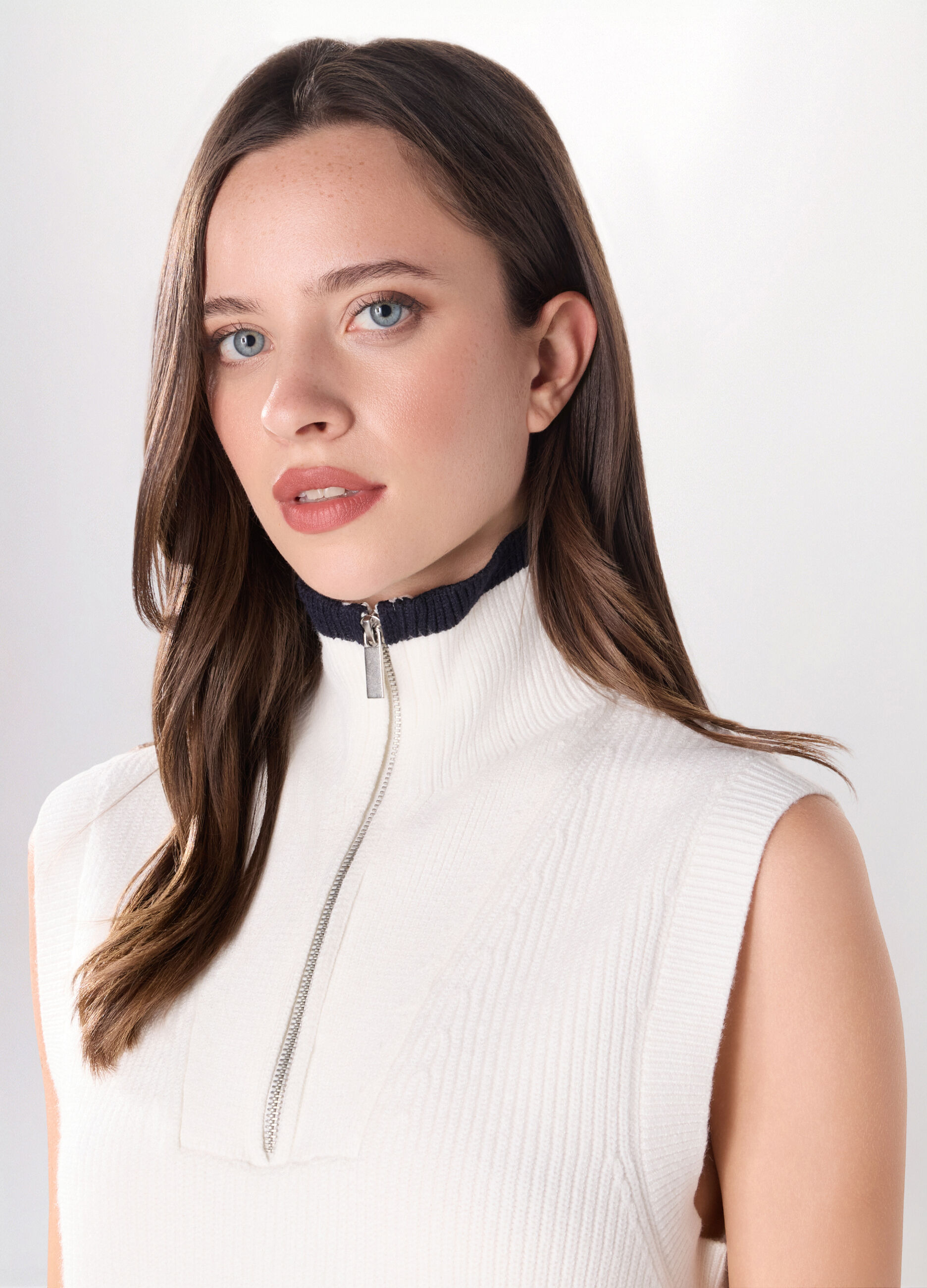Gilet tricot misto viscosa donna_2