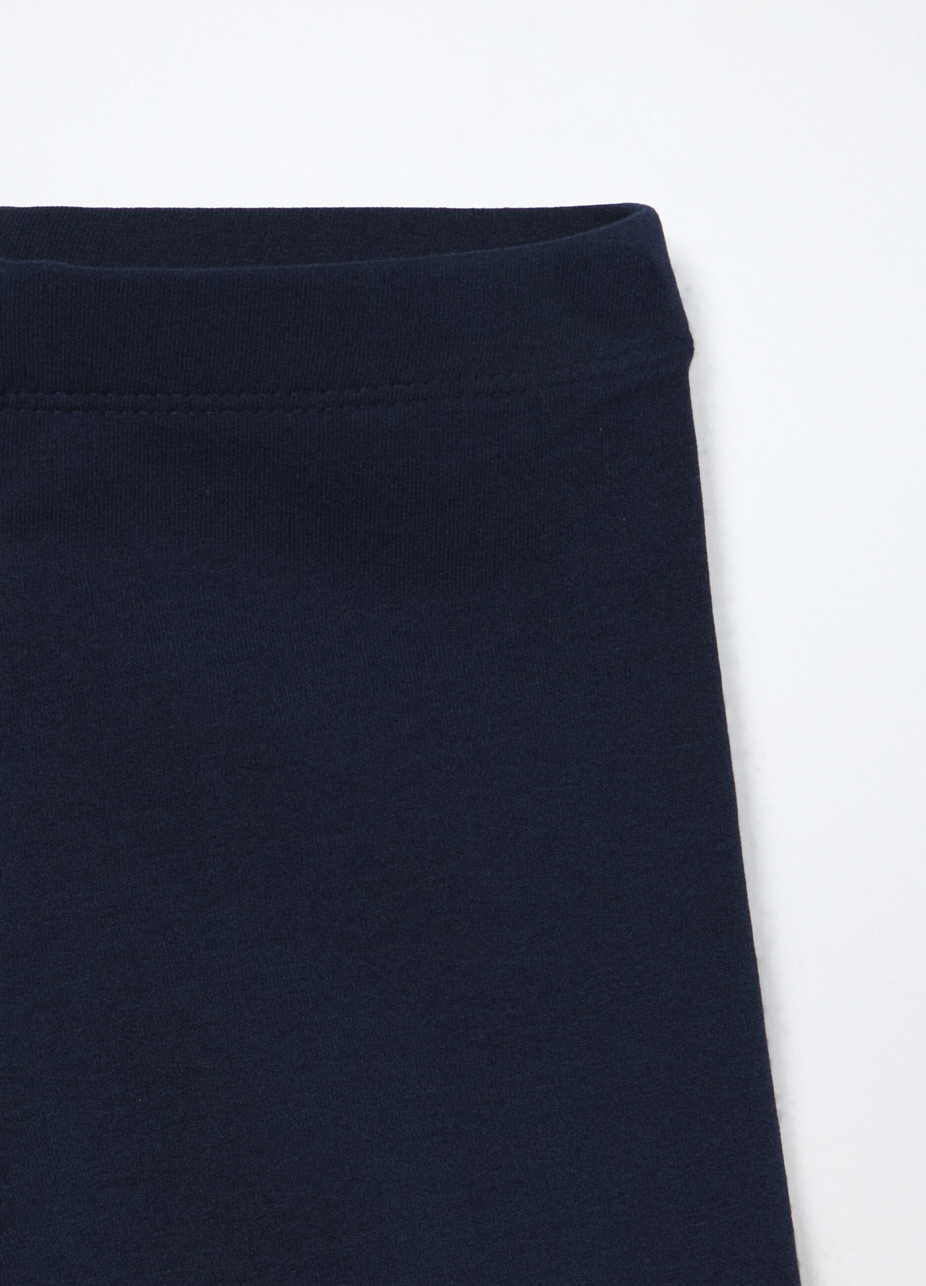 Leggings in french terry di cotone stretch bambina_2