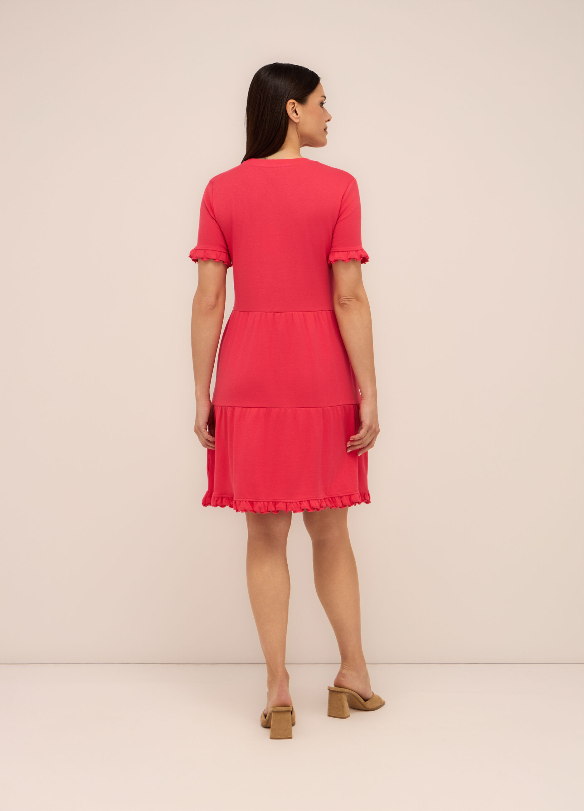 Abito in jersey di cotone stretch donna_1