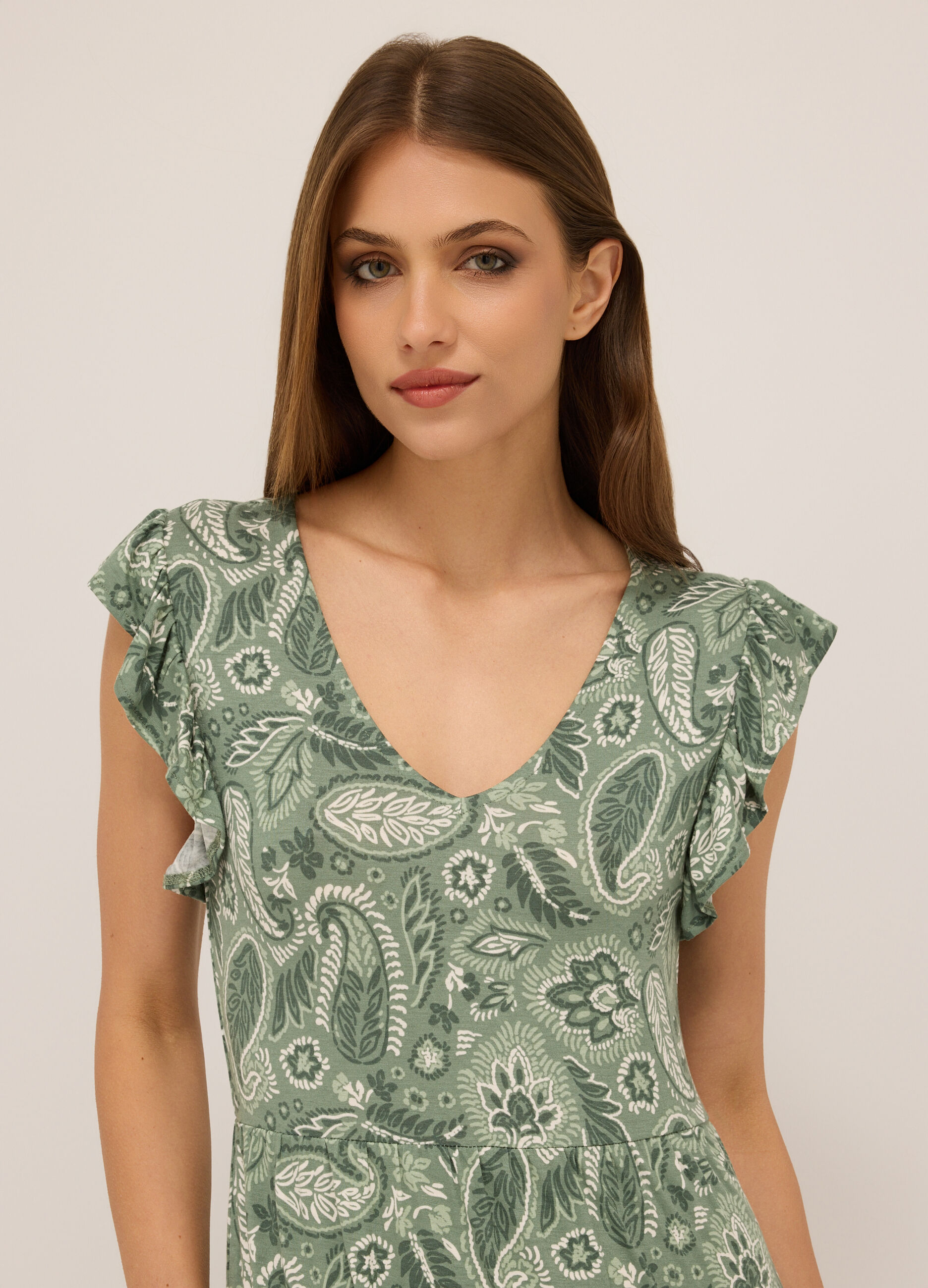Abito in viscosa stretch donna