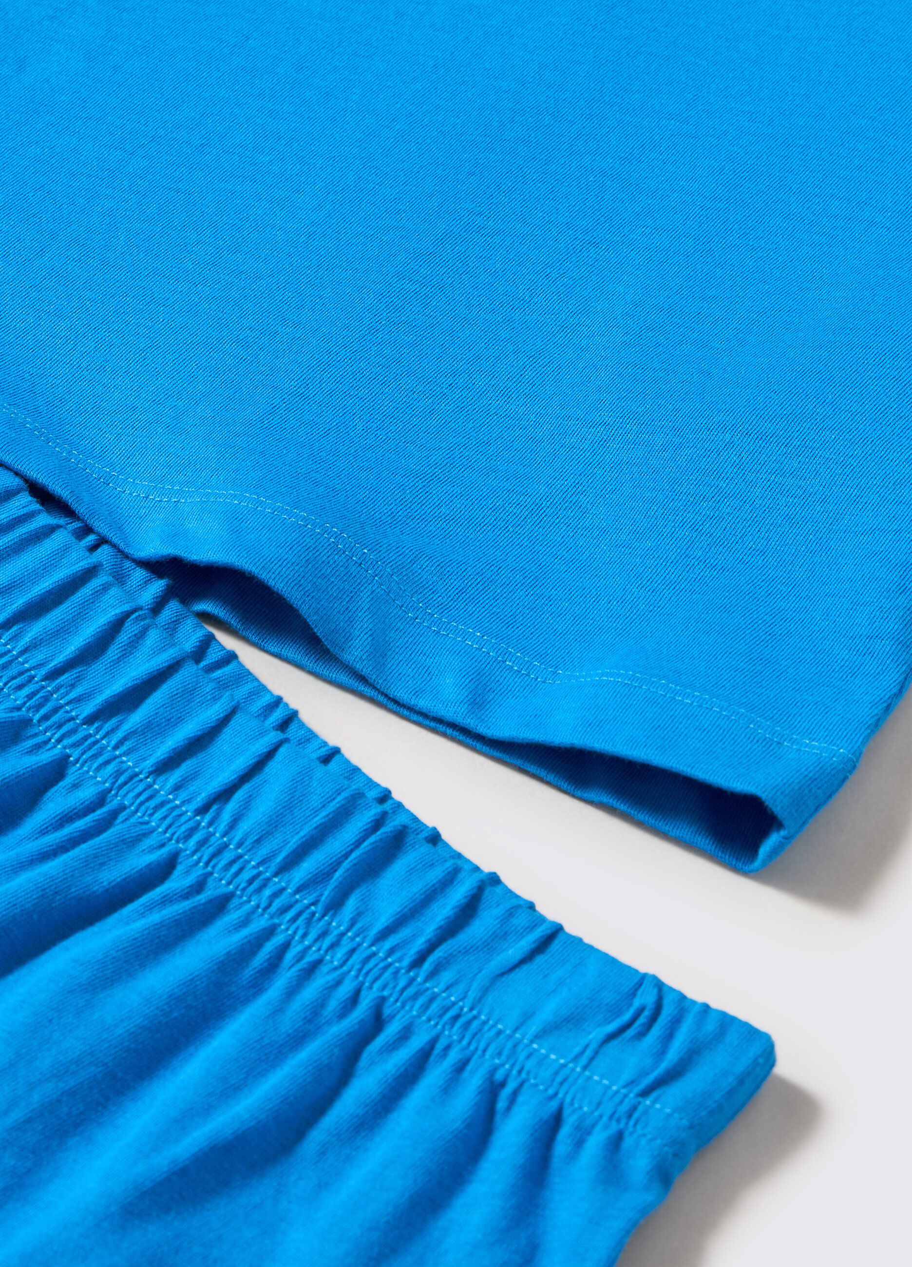Set pigiama corto in puro cotone donna
