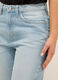 Pantaloni mom fit in denim di puro cotone donna_3