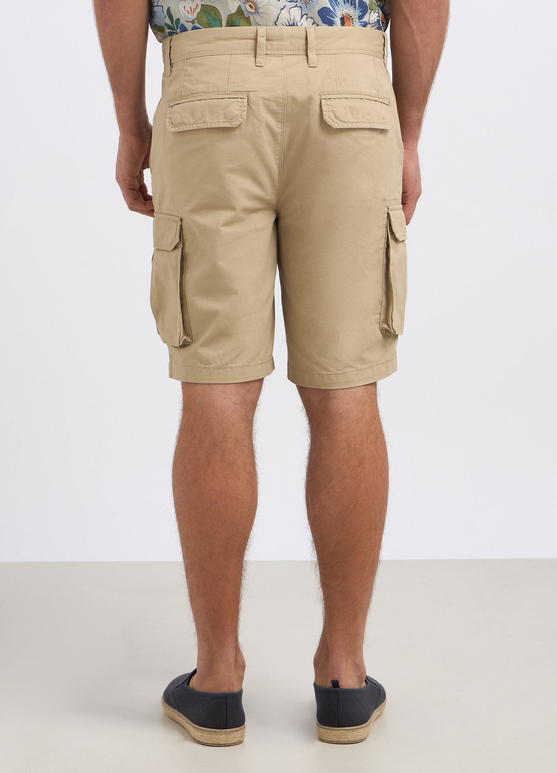 Shorts cargo chino in puro cotone uomo_1