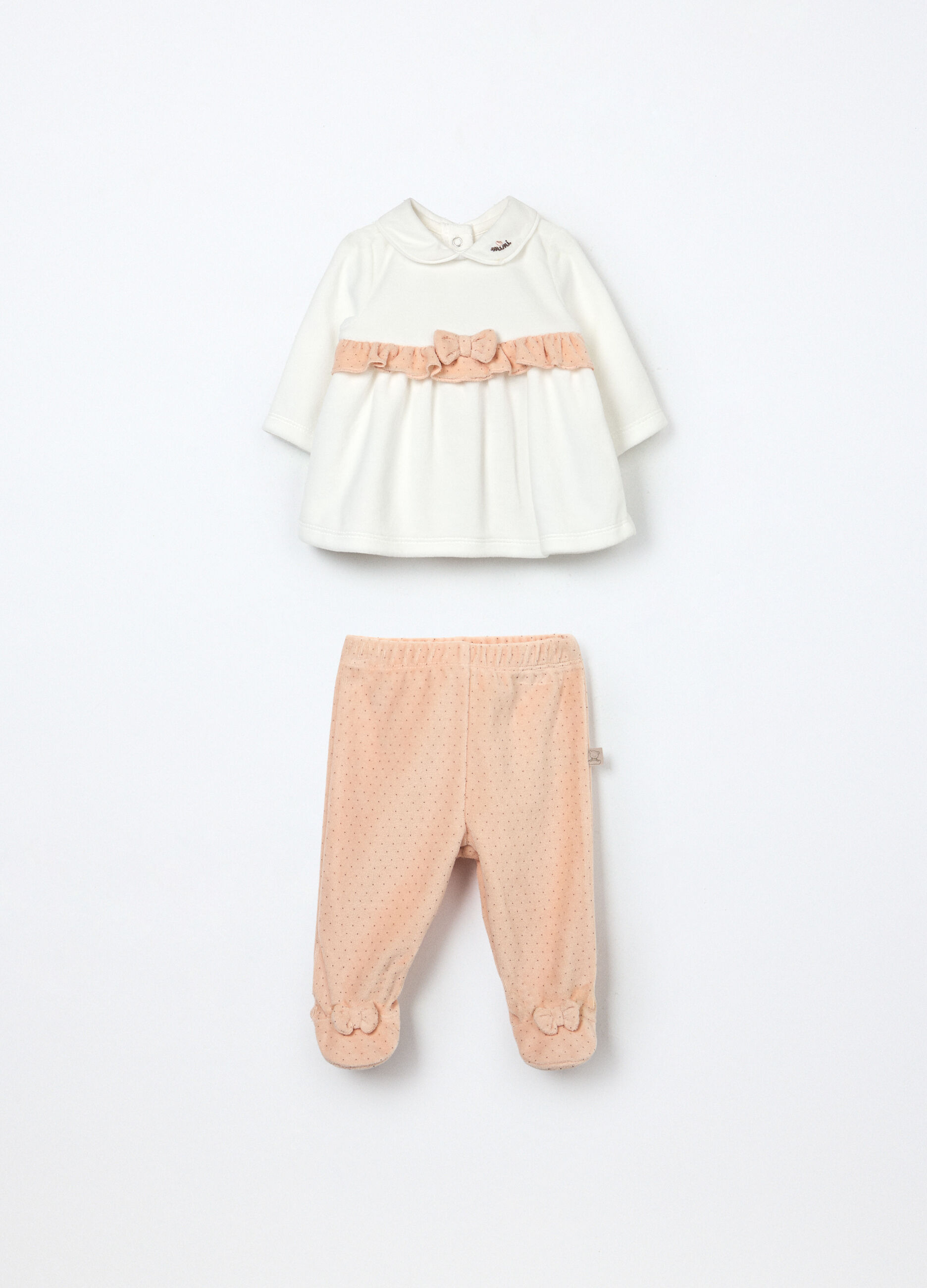 Set misto cotone velour neonata_0