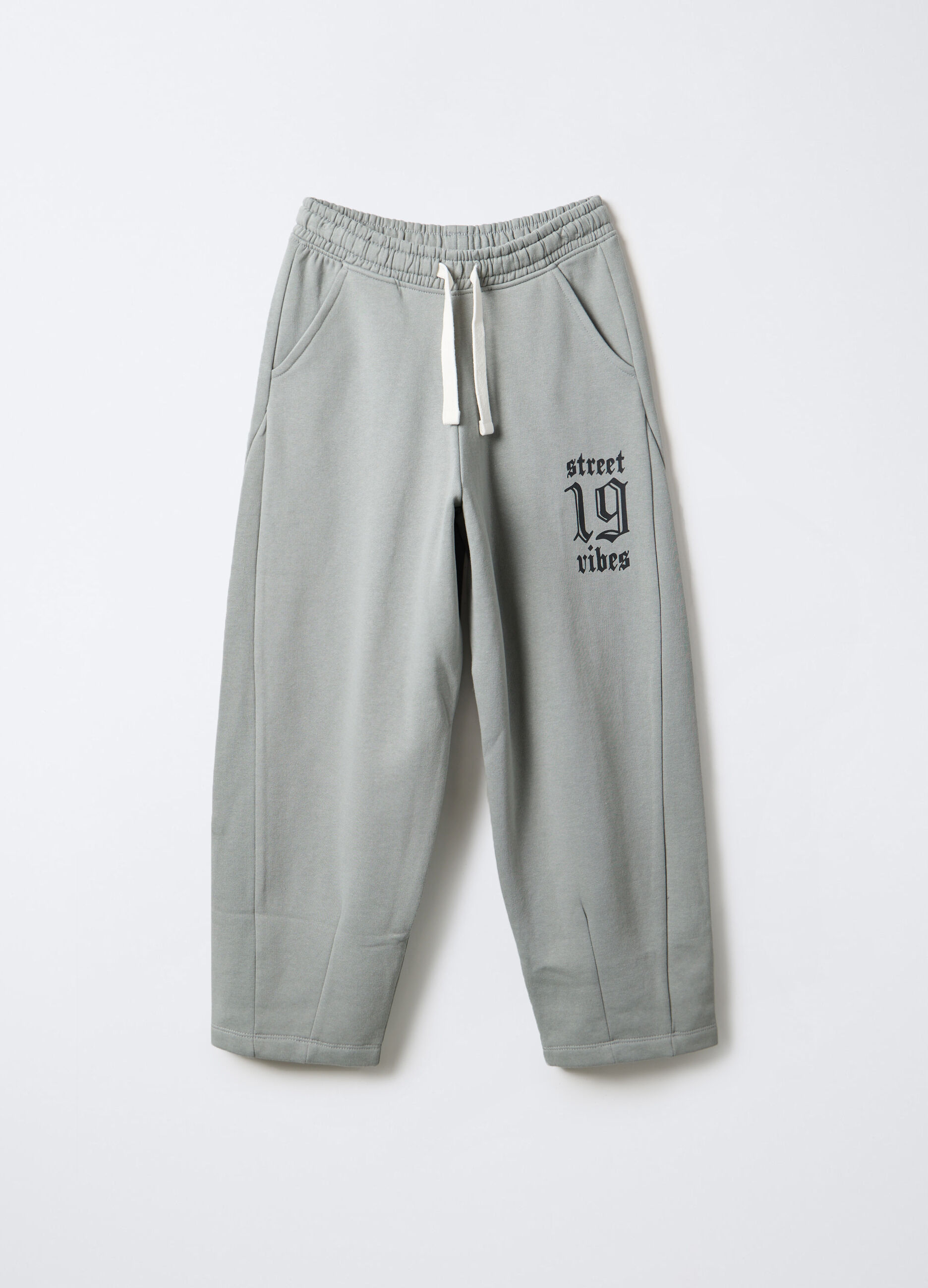 Jogger Fit Over in felpa misto cotone bambino_0