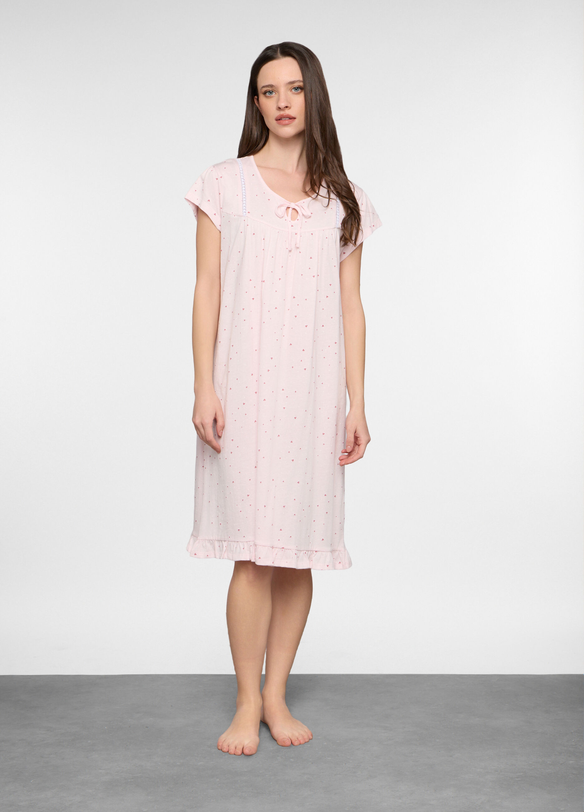 Camicia da notte in jersey donna_0