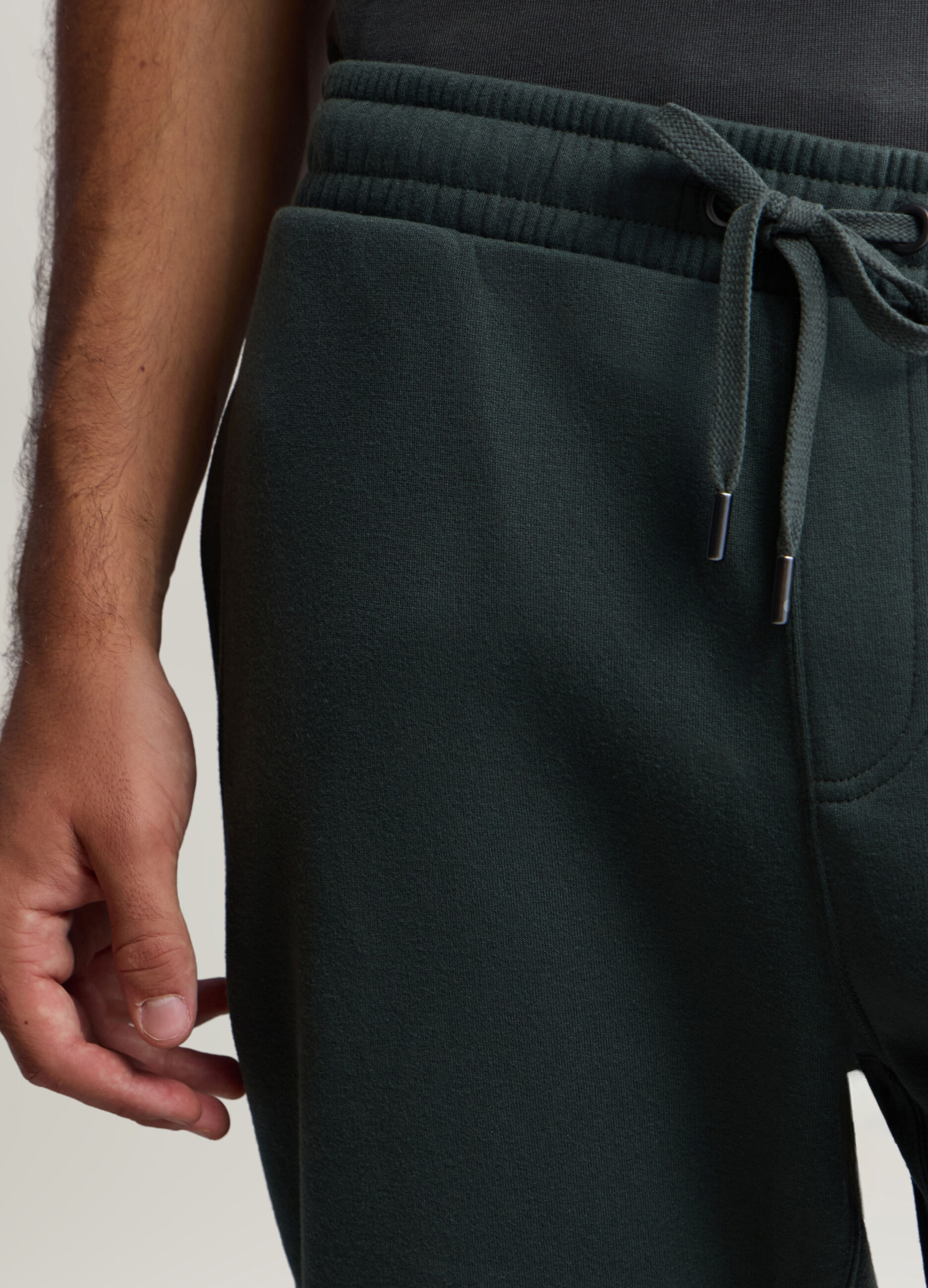 Jogger in felpa misto cotone uomo_3