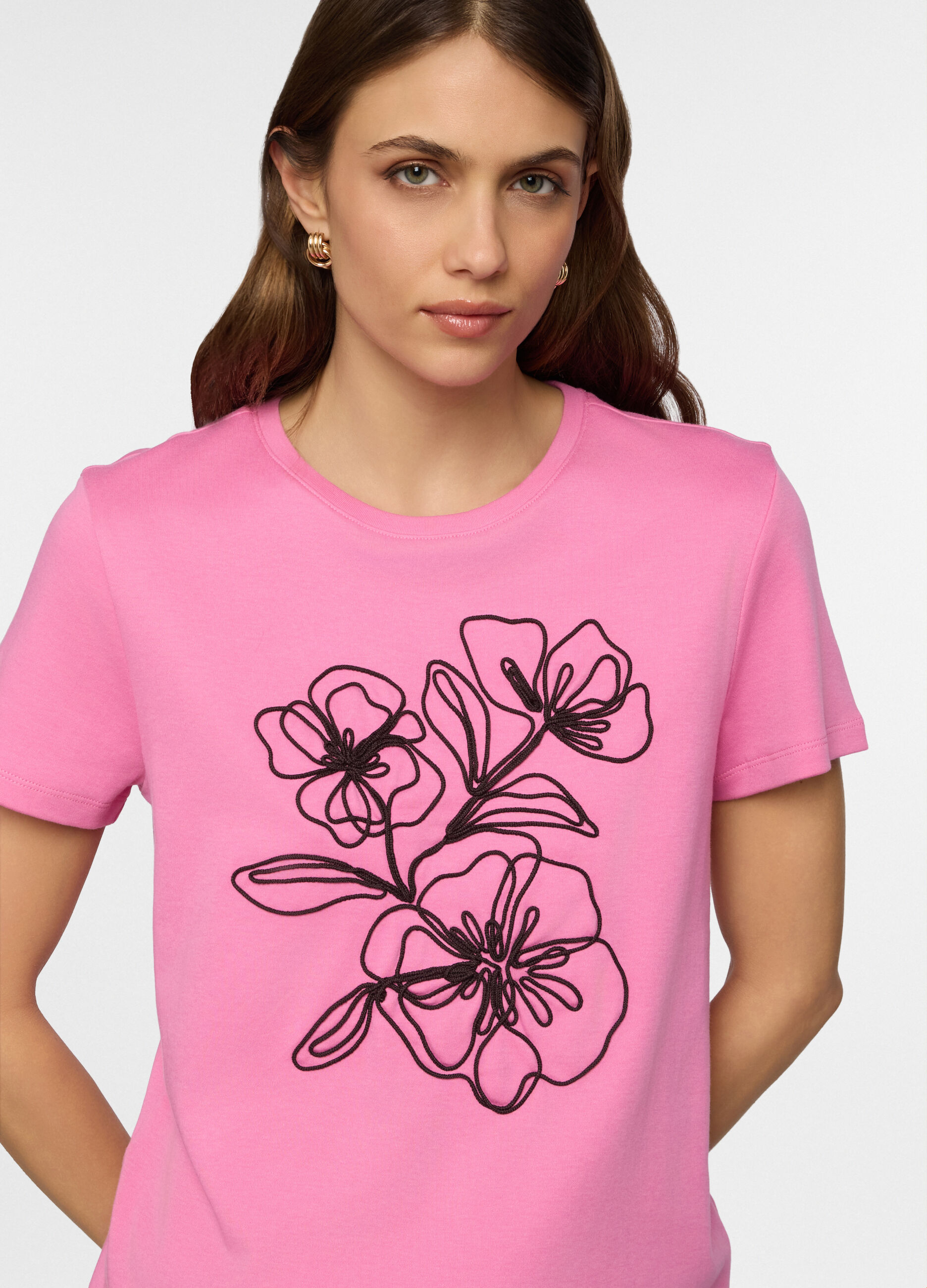 T-shirt girocollo donna_2