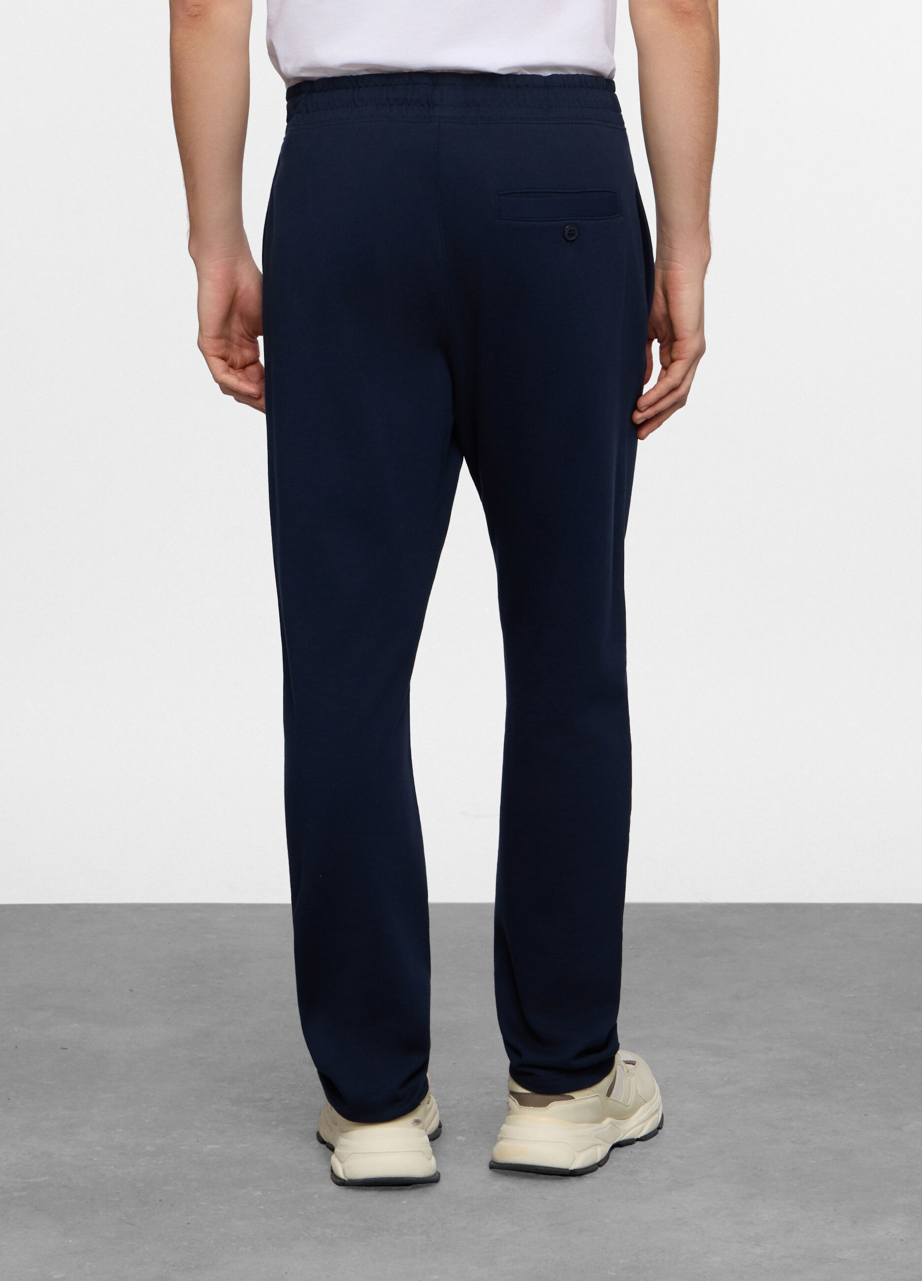 Jogger con elastico in cotone uomo_1