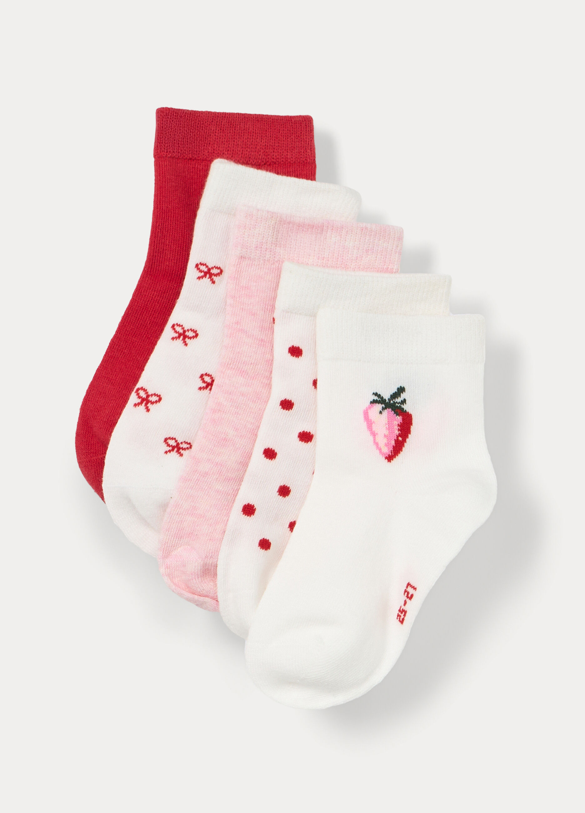 Pack 5 calze corte in cotone stretch _0