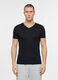 T-shirt slim fit scollo a V in jersey di cotone uomo_0