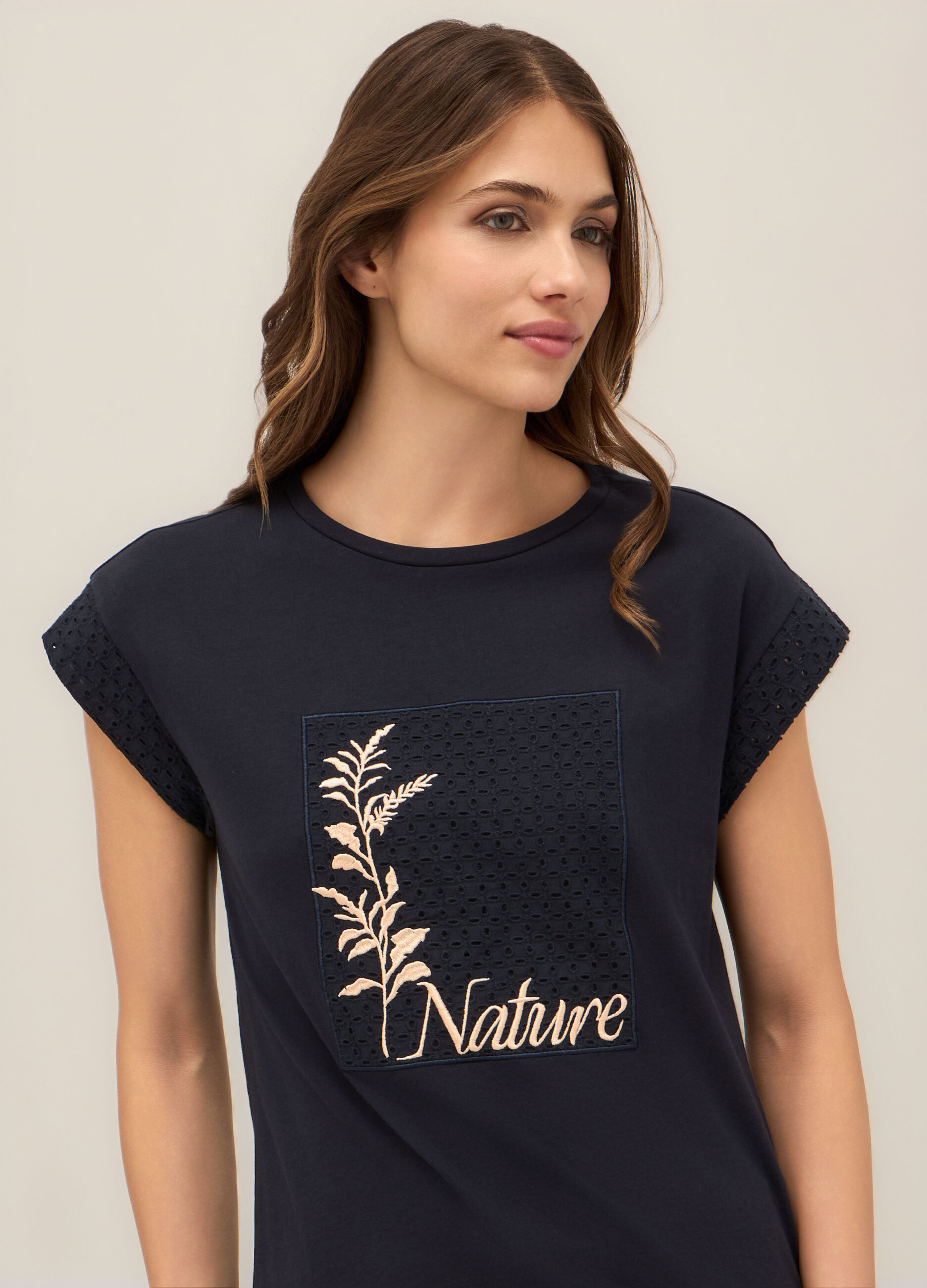 T-shirt in puro cotone donna_2