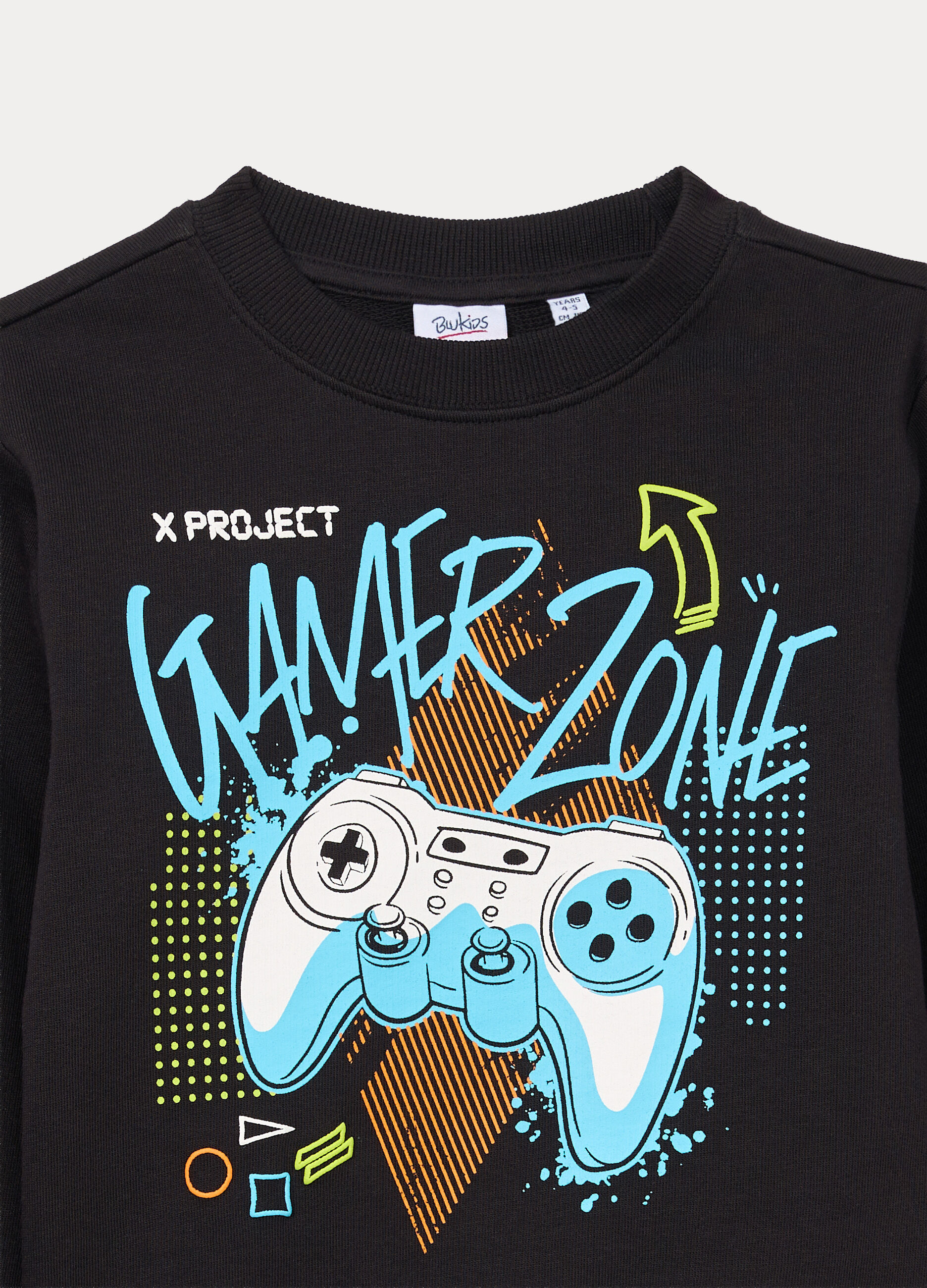 Jogging set in french terry di puro cotone bambino_2