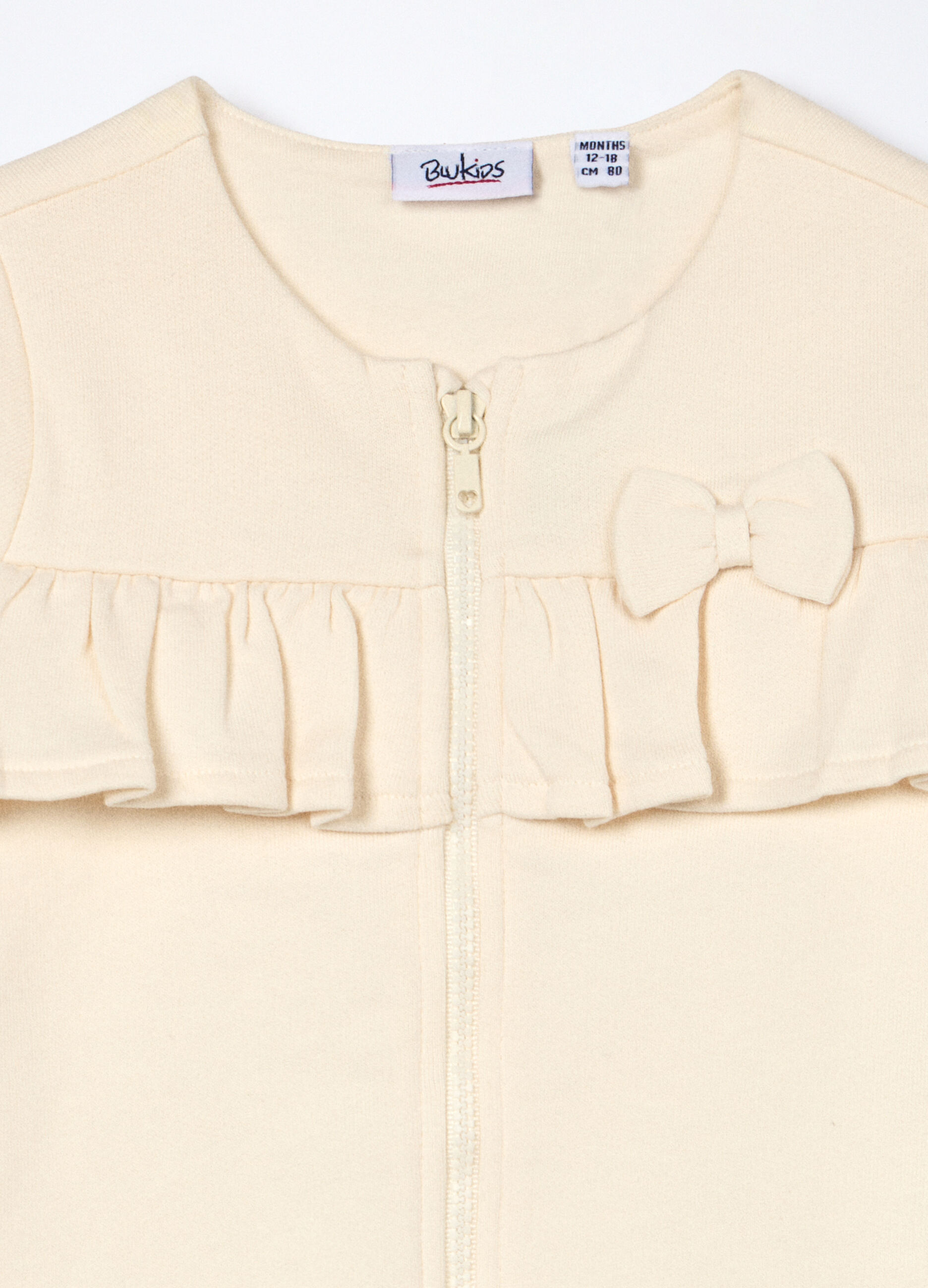 Jogging set in french terry di puro cotone neonata_2