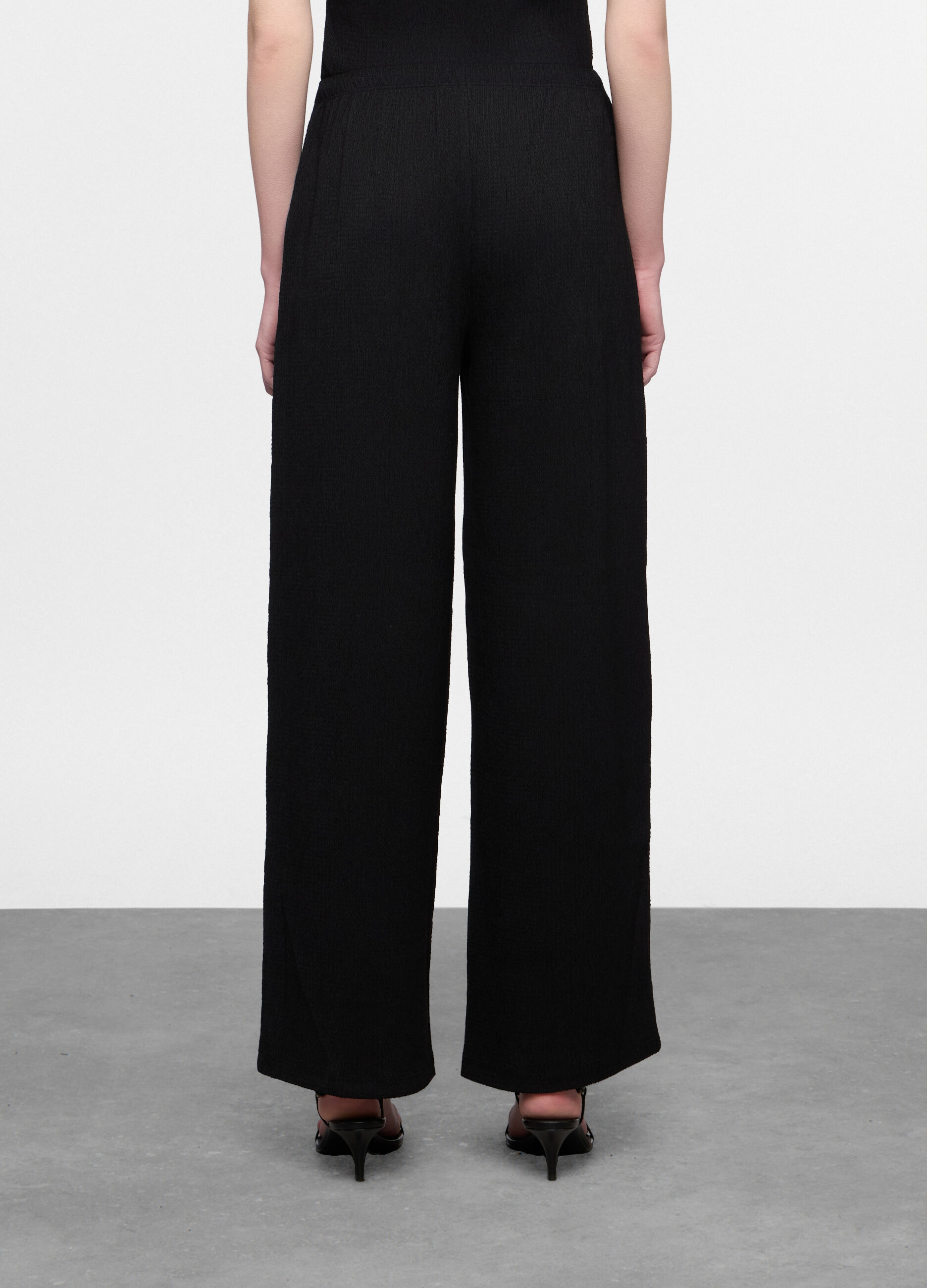 Pantaloni crepe misto viscosa comfort fit donna_1