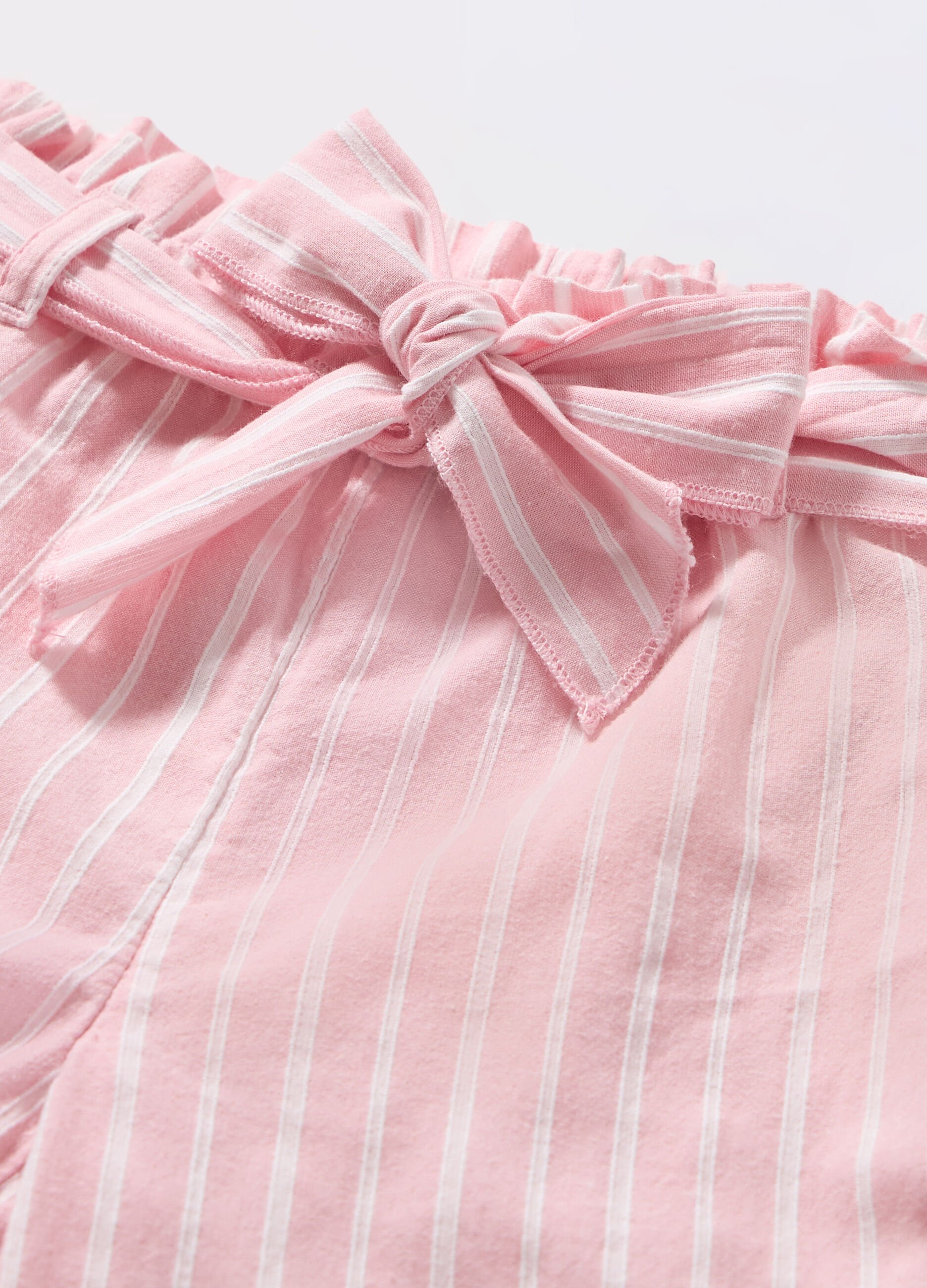 Pantaloni in puro cotone neonata