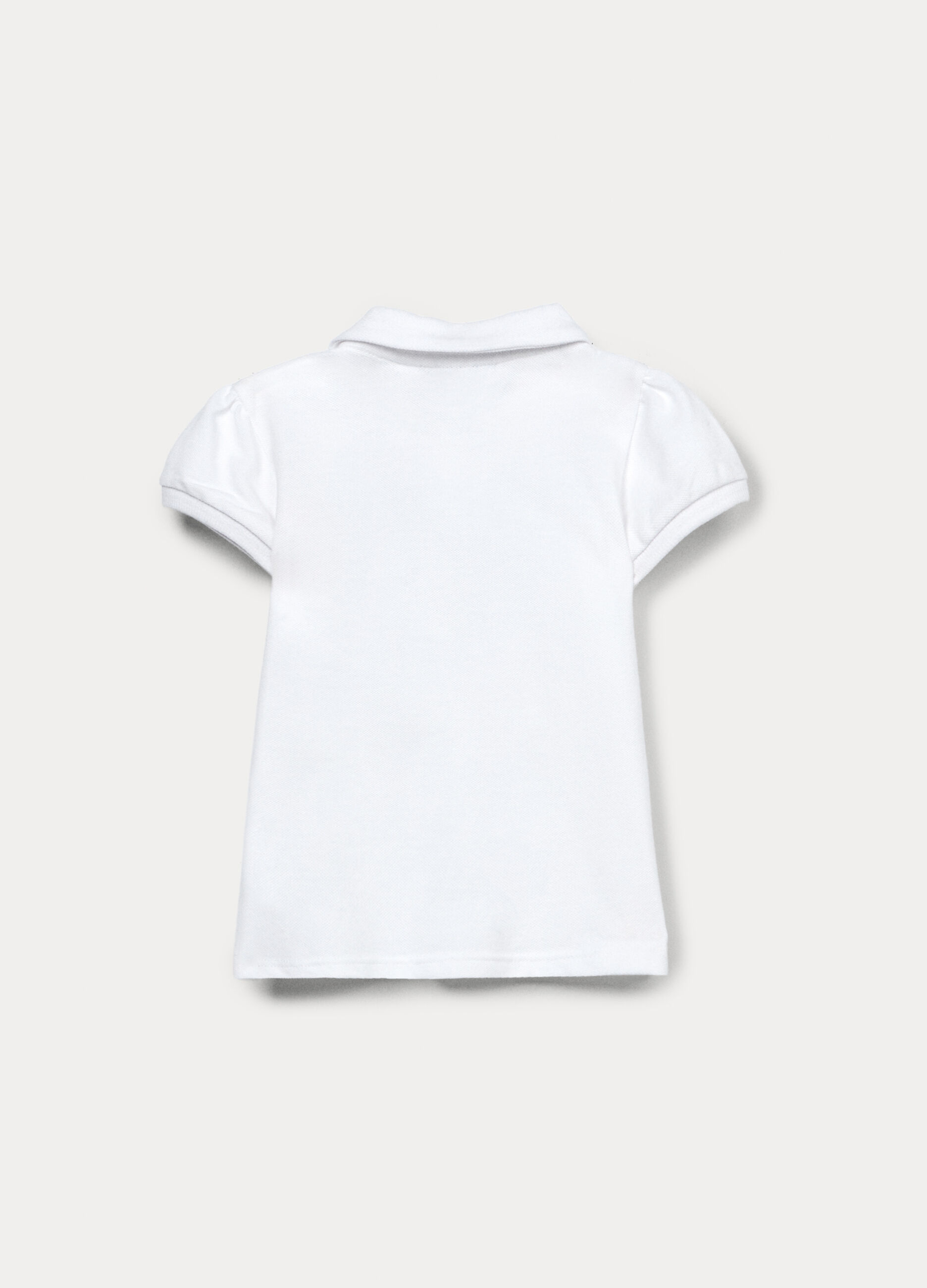 Polo in puro cotone Piquet bimba_1