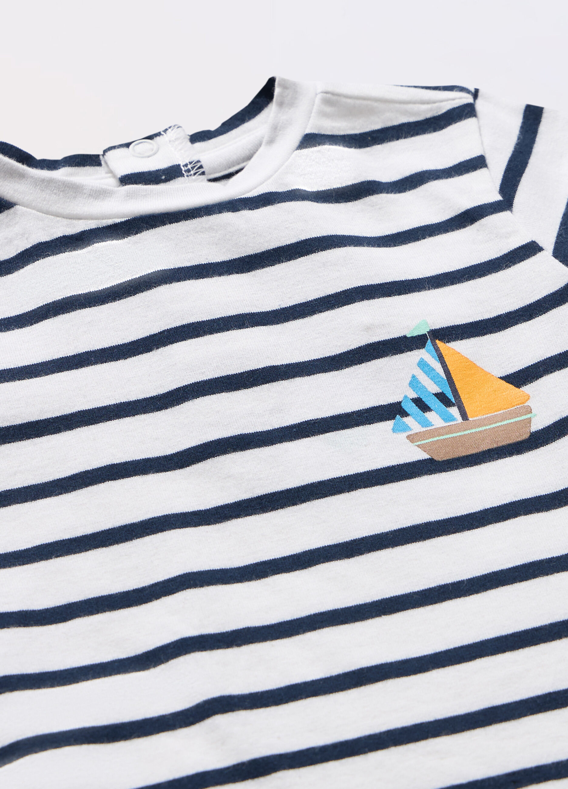 T-shirt in jersey di cotone stretch neonato_1